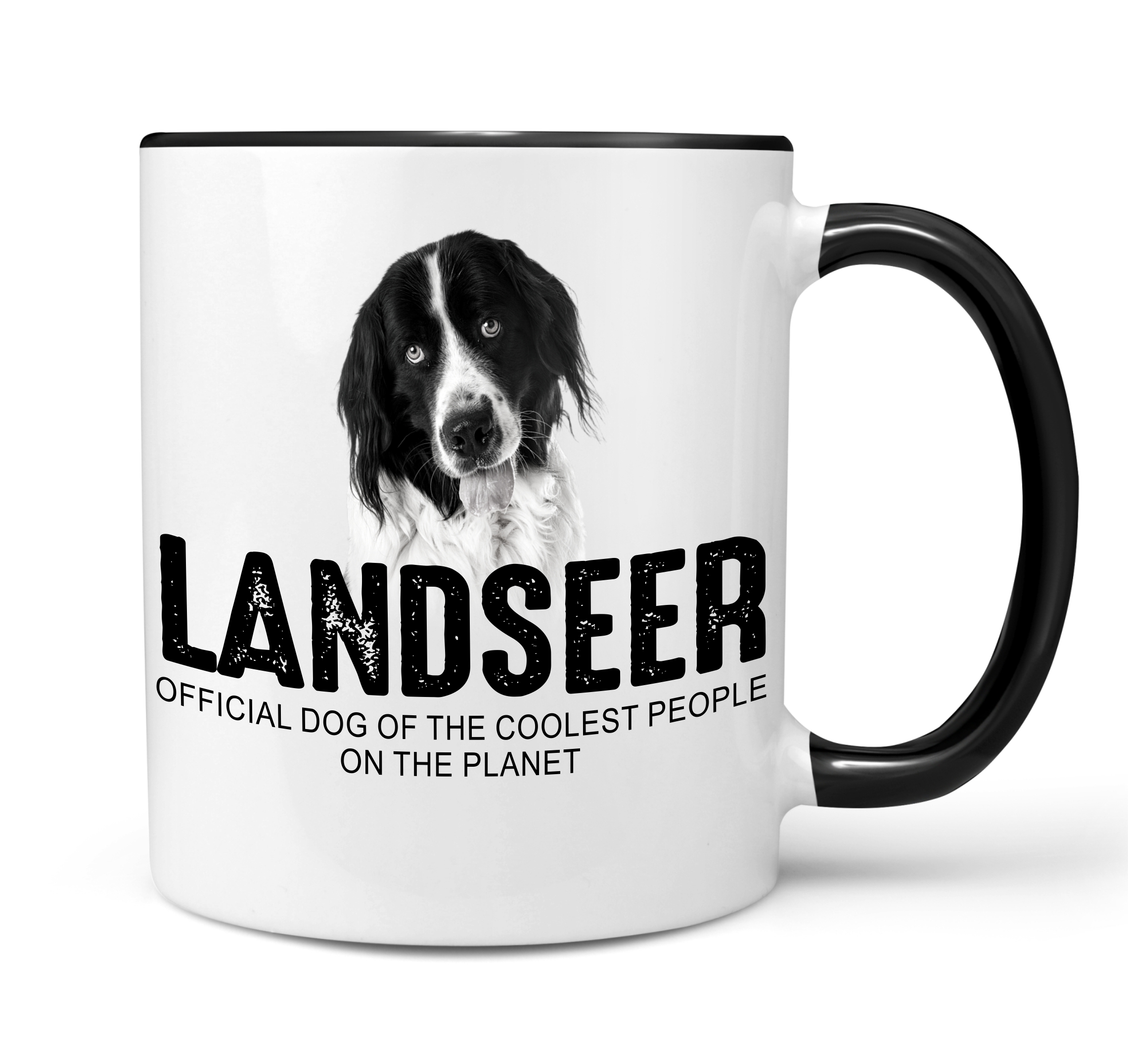 Landseer Schweiz Wachhund Landser Dog Tasse Kaffeetasse Kaffeebecher happy Design by Siviwonder