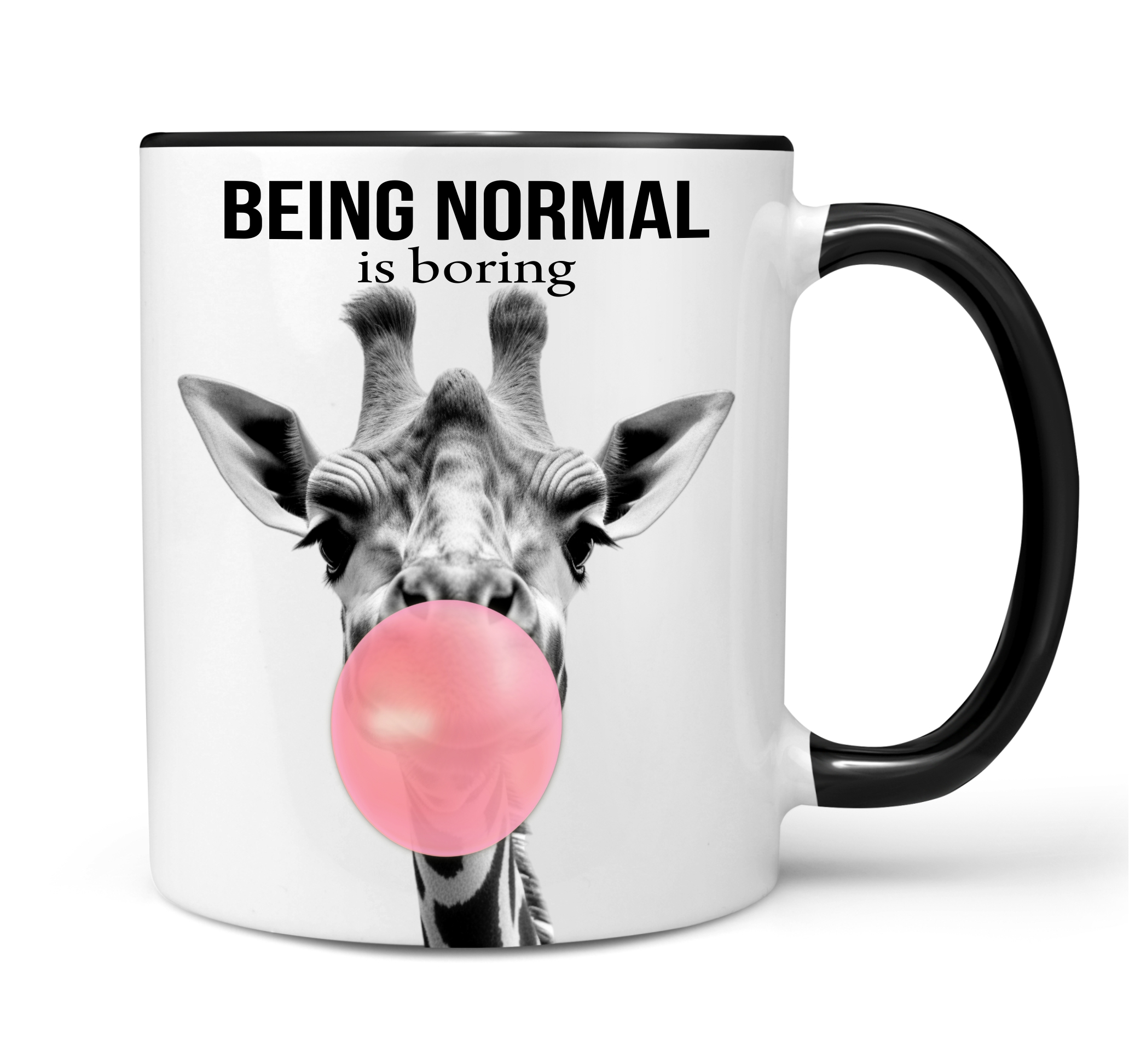 Giraffe lustiges Bild Bubble normal  Büro Freund Tasse Kaffee lustig Kaffeebecher Mug Design Design by Siviwonder