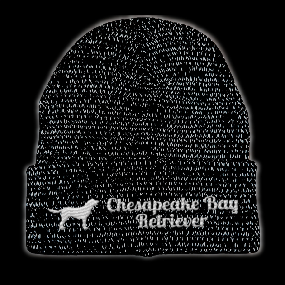 Chesapeake Bay Retriever reflektierende Mütze Stickerei Hund Winter Strickmütze reflex Beanie warm