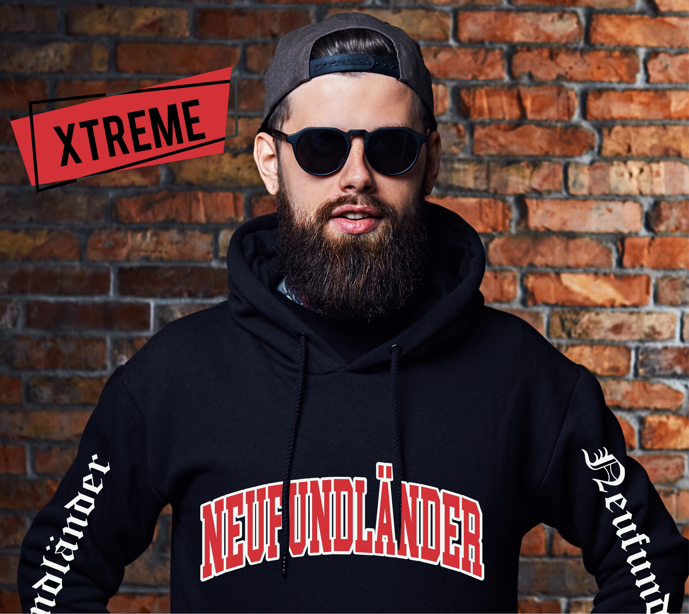 Neufundländer Neufi Newf  Newfie The Gentle Giant Dog Hoodie Unisex Sweatshirt Extreme Hundemotiv