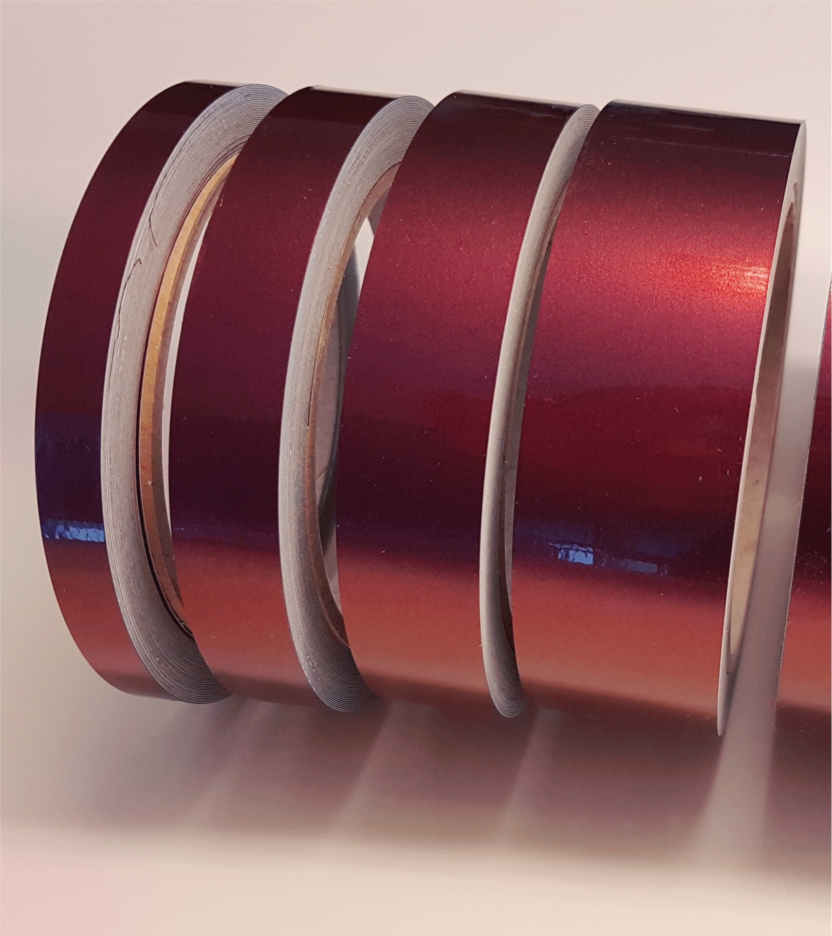 Zierstreifen Shift Effect Cranberry rot braun Kupfer Flip Flop  in in 10 m Länge für Auto Boot Klebeband Dekorstreifen Tuningstreifen Autofolie Siviwonder