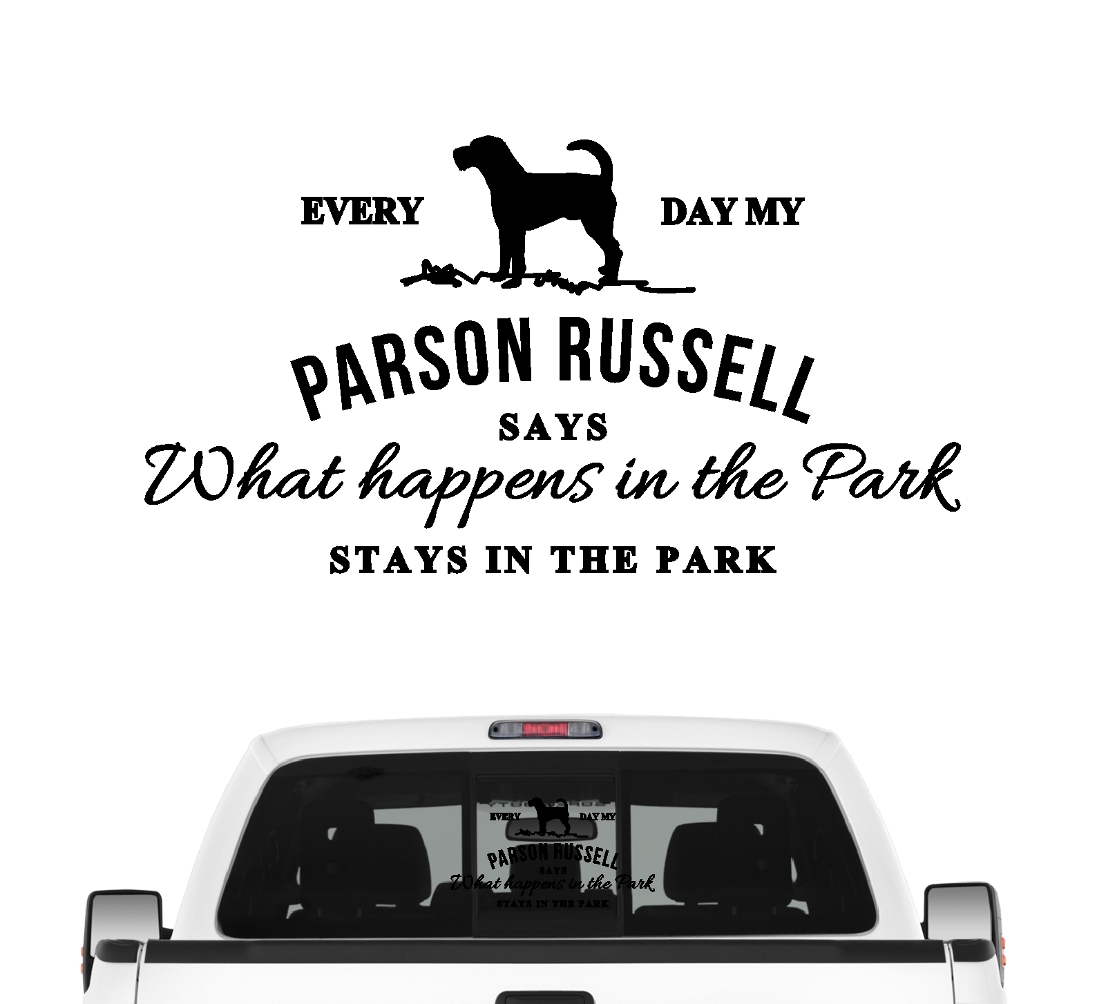Parson Russell Vintage Hundeaufkleber Hundemotiv Auto Folie Terrier Jack