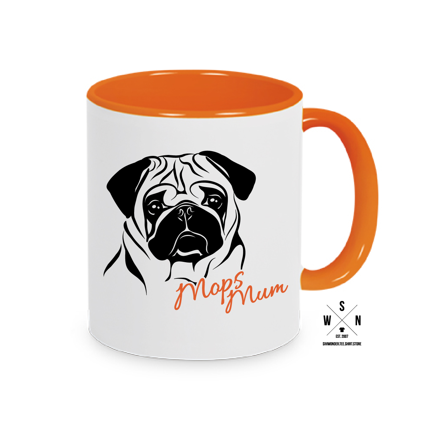 Tasse Kaffebecher MOPS MUM / DAD