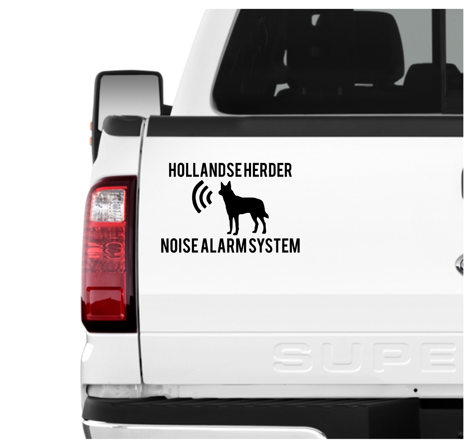 Hollandse Herder Noise Alarmsystem Auto Aufkleber Hund Folie Wandtattoo Tattoo Sticker Herdershond Holländischer Schäferhund