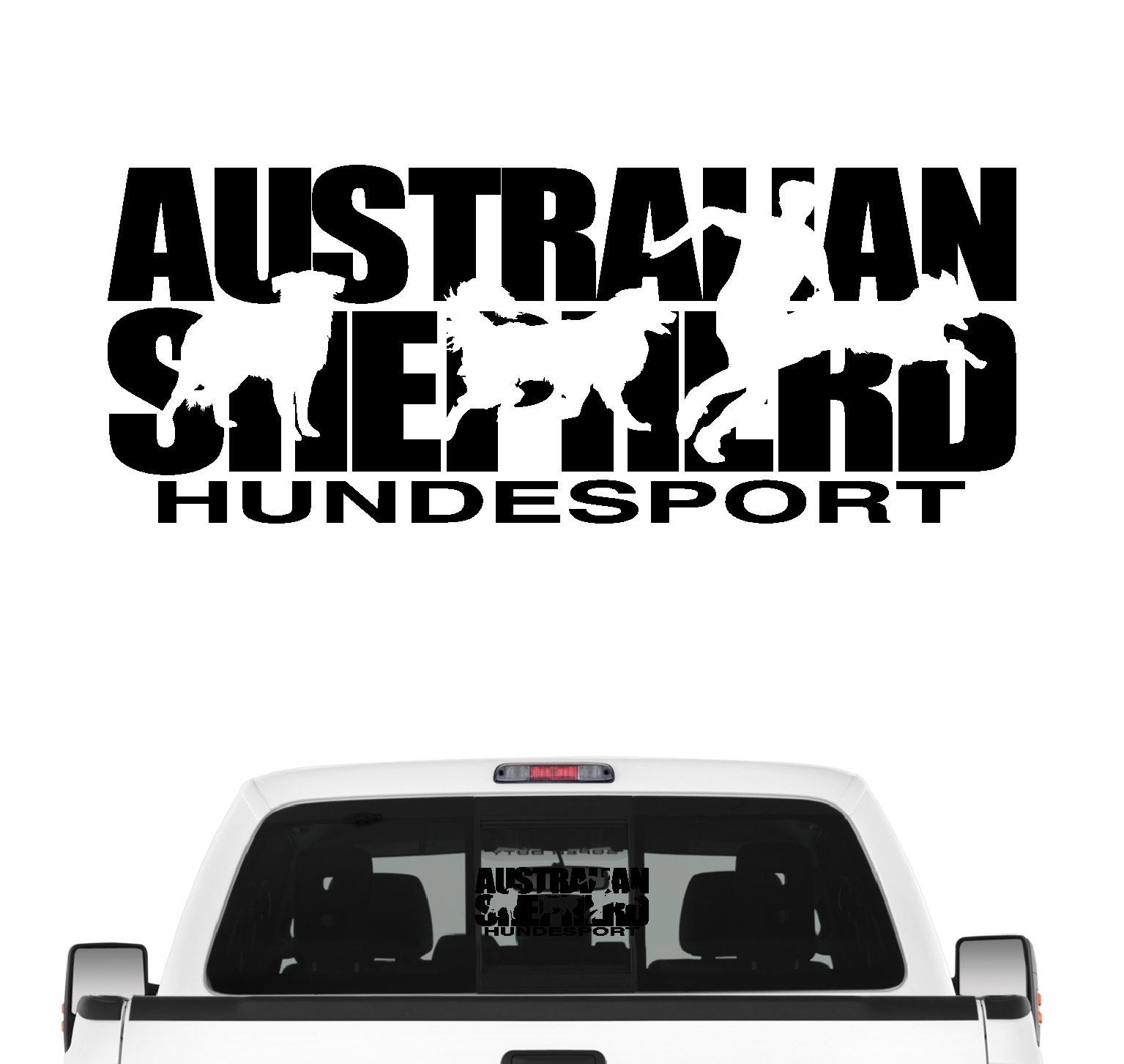Australian Shepherd Hundesport Autoaufkleber Hund Folie Aufkleber Aussie