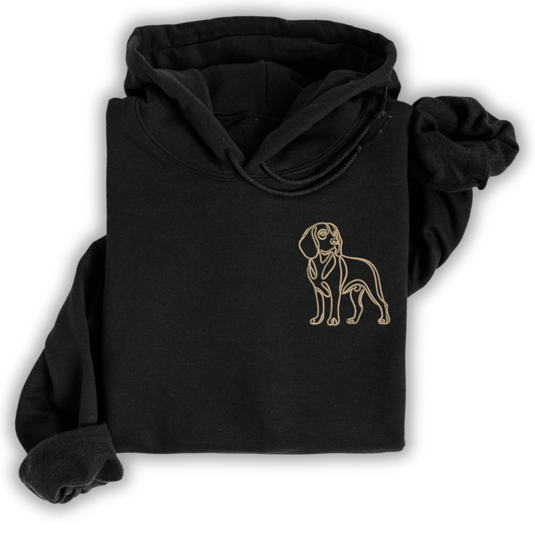 Hoodie Beagle gestickt Hund wählbare Stickerei kuschelig Stickerei personalisiert Beagel