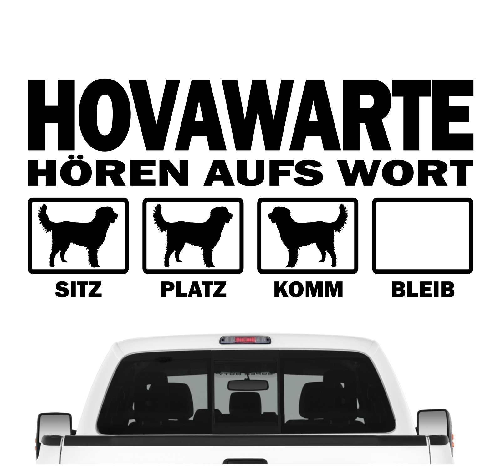 Hovawart Hovi Working hovewart hört aufs Wort Hunde Auto Aufkleber Autoaufkleber Hund Folie