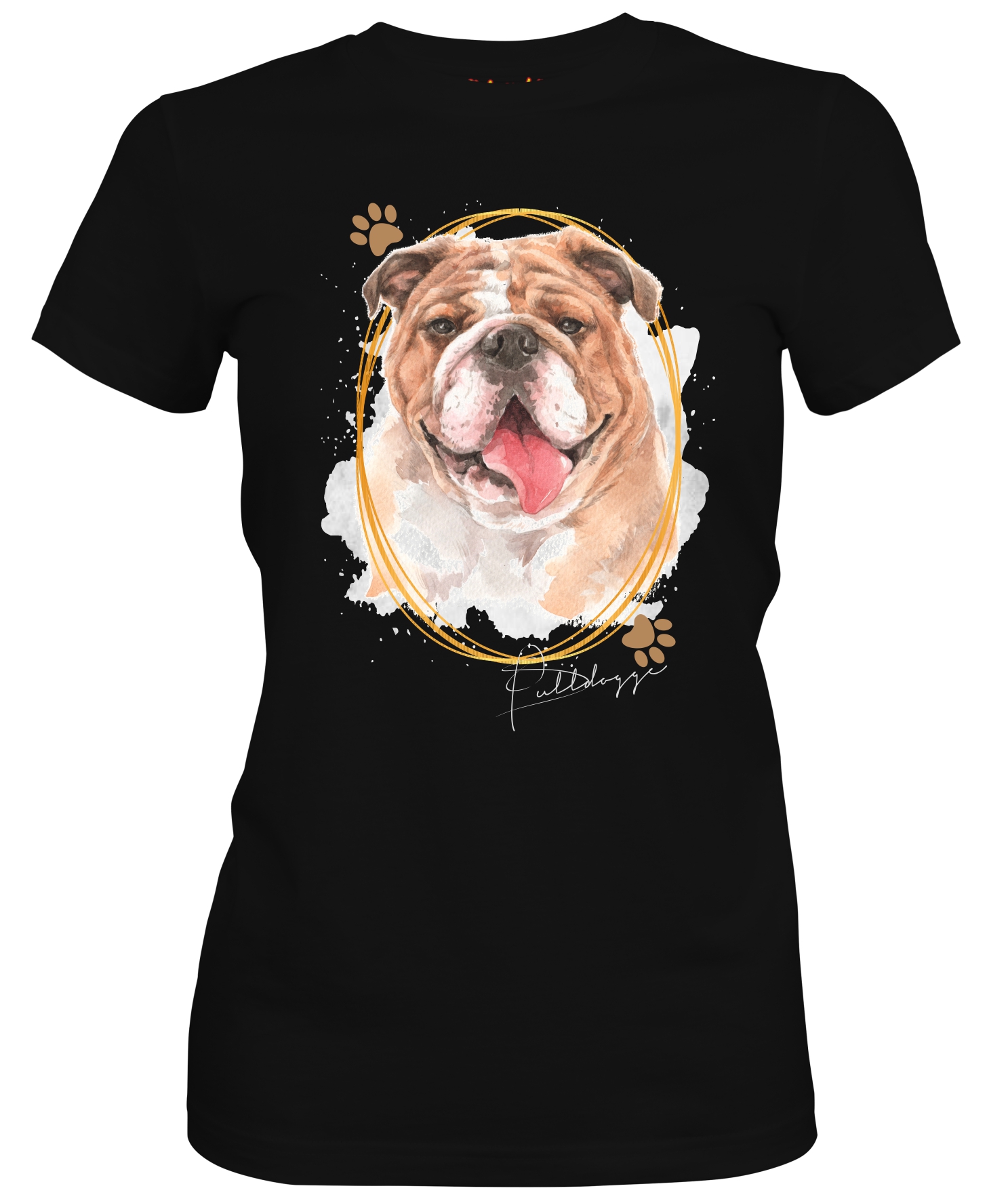 Damen Shirt BULLDOG Signature Dogs Motiv by SIVIWONDER