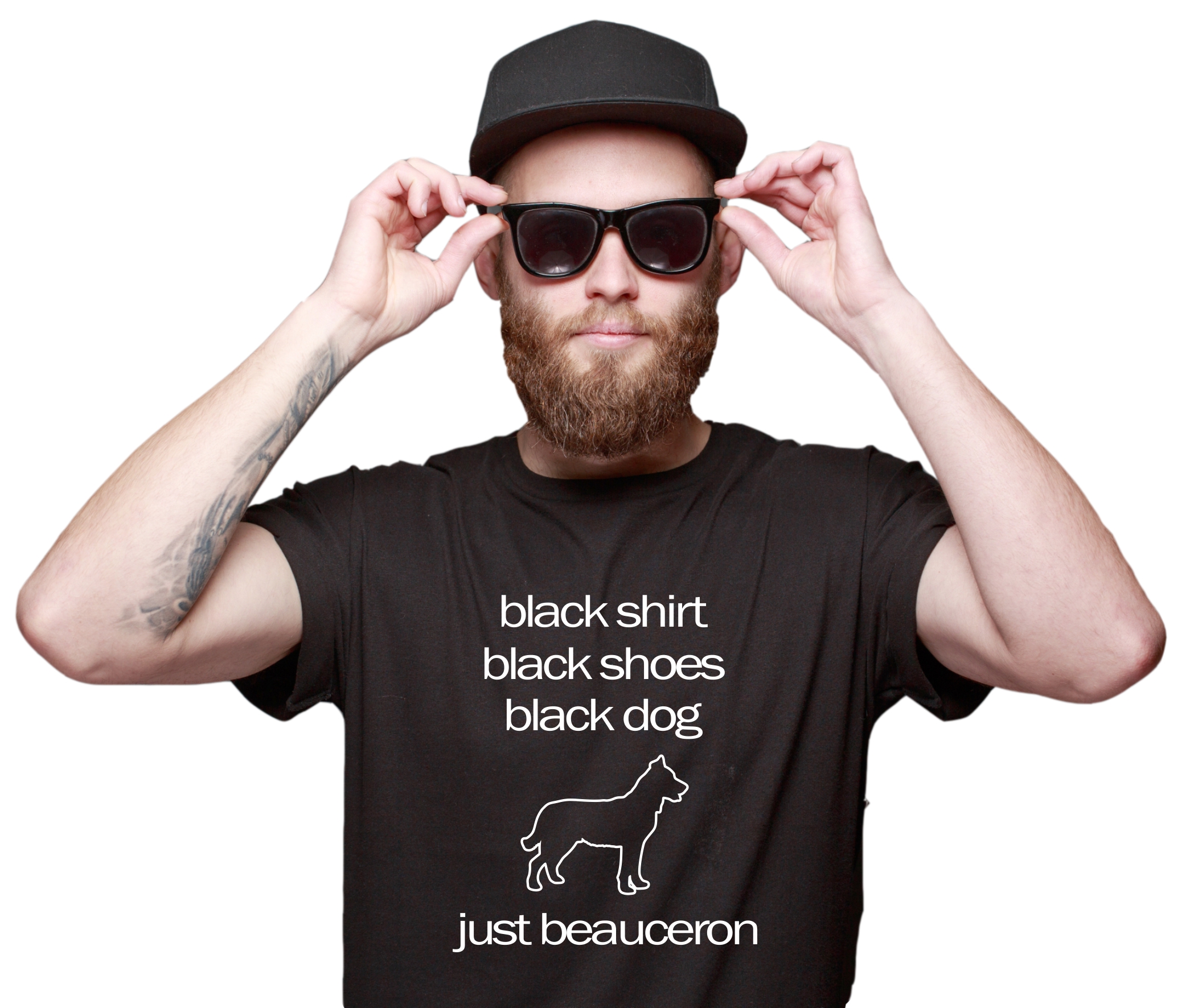 Beauceron Black Dog Unisex T-Shirt Hundemotiv Schäferhund Französischer Berger de Beauce