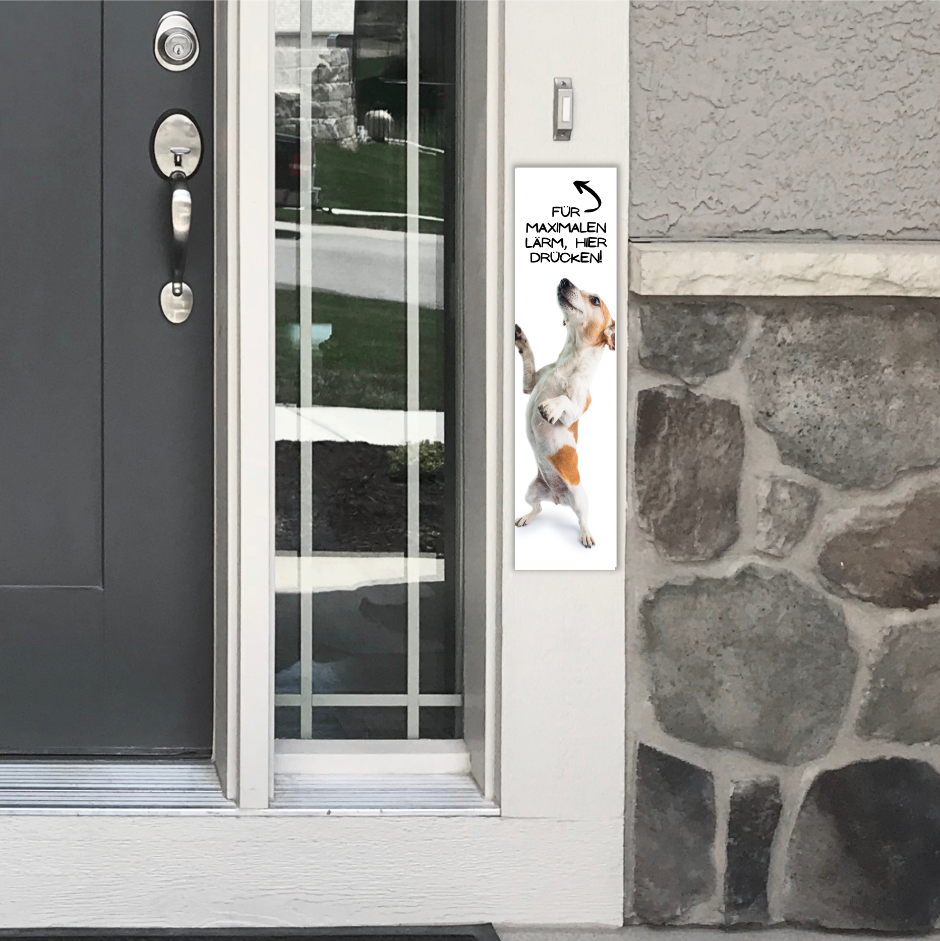 Jack Russell Terrier JRT Jacky Jackie Russel Dog Türschild Warnschild Hundeschild Schildr happy Design by Siviwonder