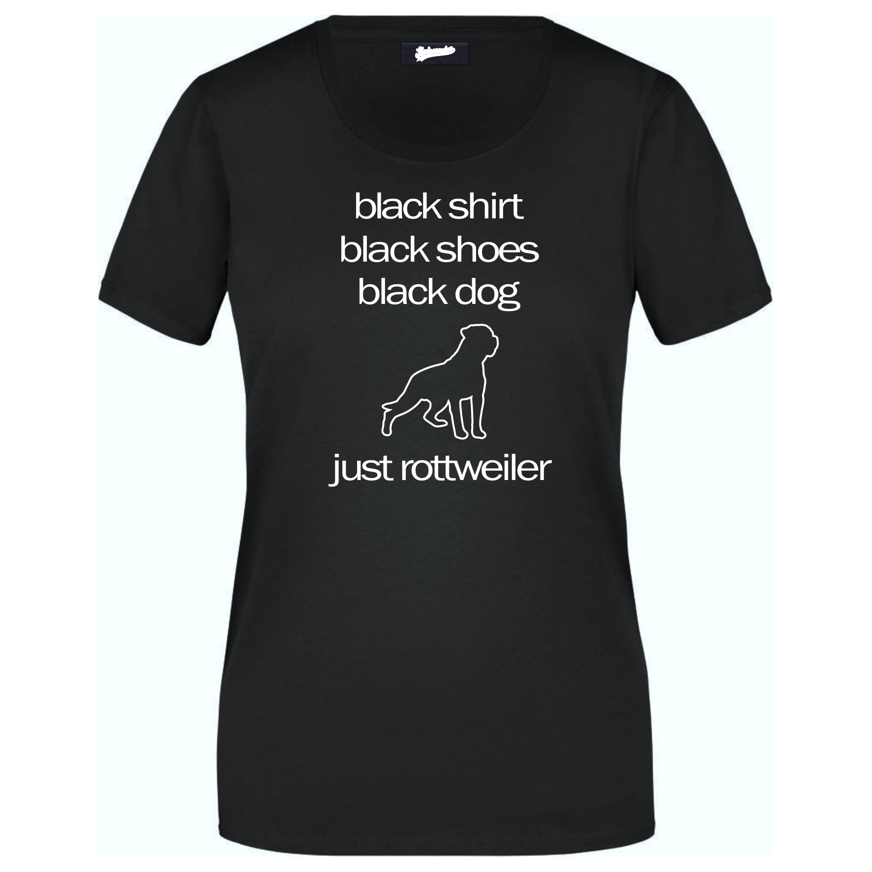 Rottweiler Black Dog Unisex T-Shirt Hundemotiv Rottie Rotty Rott