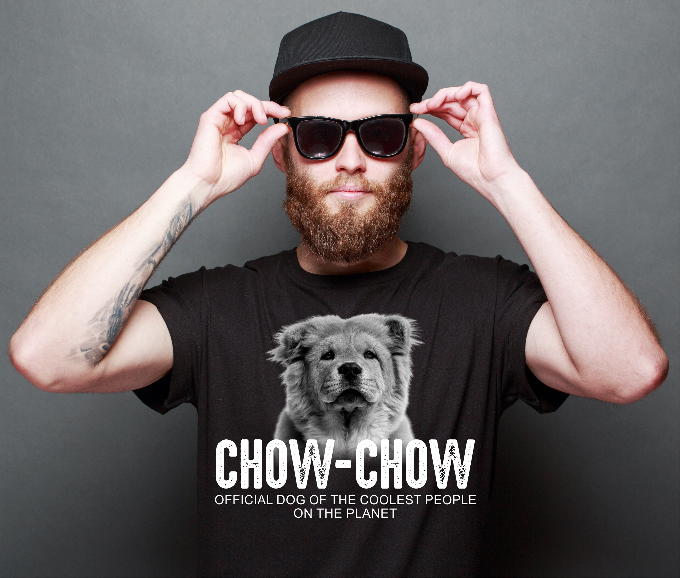 Chow-Chow Kanton Hund Chao-Chao China Dog cool Leute lustig Shirt T-Shirt Hundemotiv Siviwonder