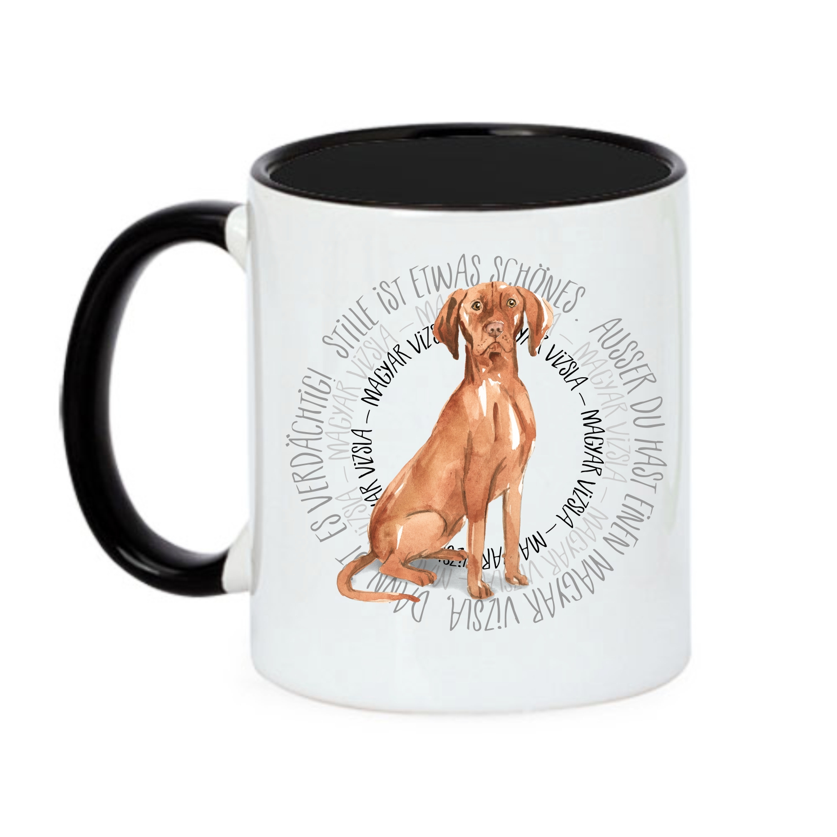 MAGYAR VIZSLA TASSE CIRCLE WATERCOLOUR Motiv by SIVIWONDER
