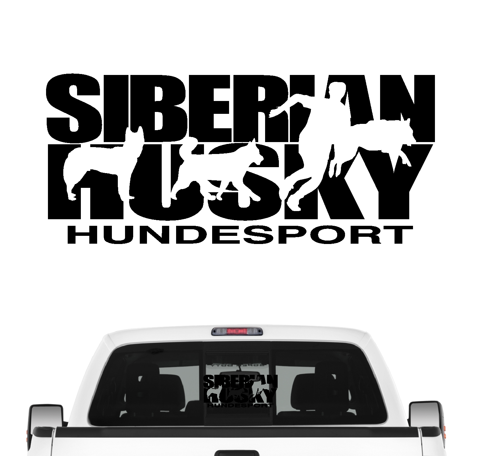 Siberian Husky Hundesport Auto Aufkleber Hund Folie Chukcha Icee Sibirien