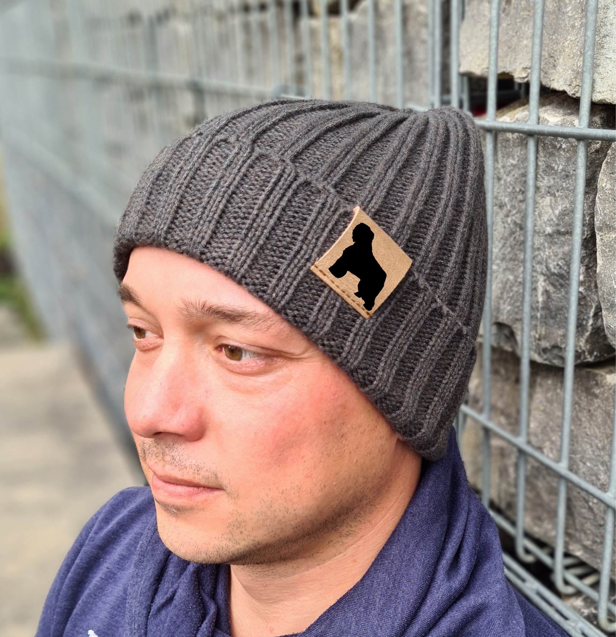 Strickmütze "Bouvier des Flandres"  Beanie Mütze Urban Witzig Spruch Warm Winter Herbst Farben