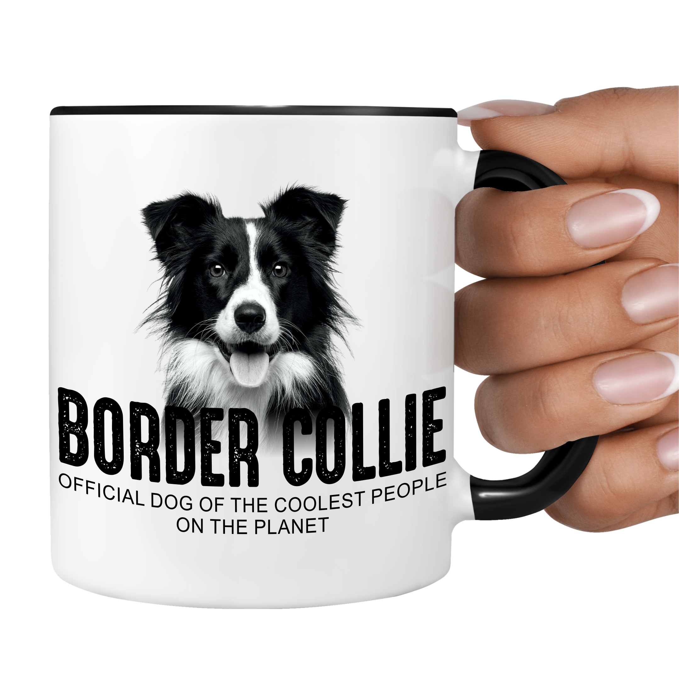 Border Collie Sheepdog Scotch Sheep Dog Dog cool Leute lustig Dog Tasse Kaffeetasse Kaffeebecher happy Design by Siviwonder