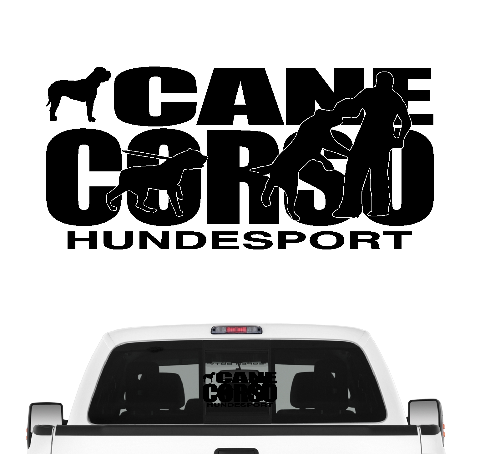 Cane Corso Hundesport Autoaufkleber Hund Folie Aufkleber Corz Italiano