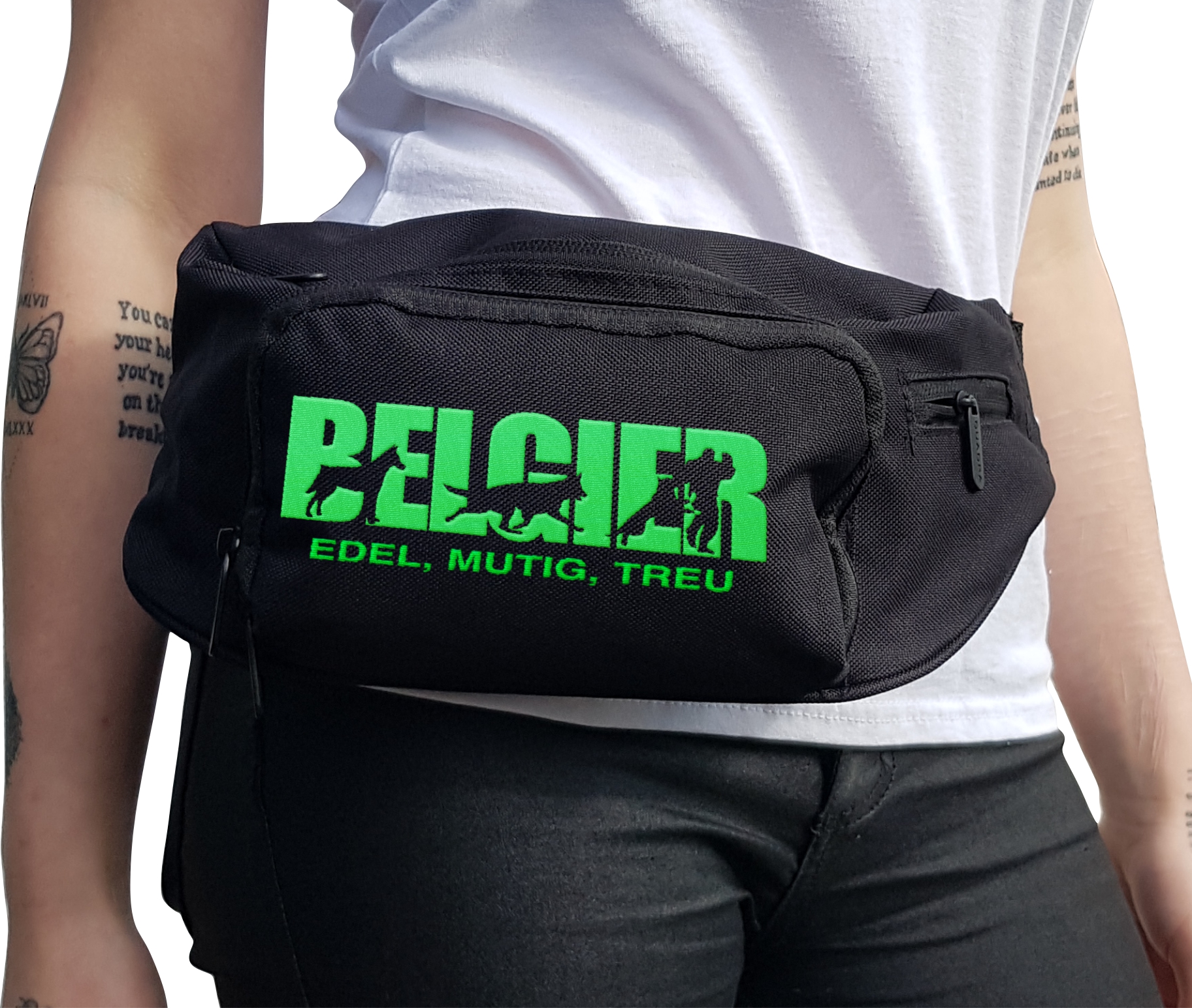 Belgier Dog Hundesport Malinois Mali Gürteltasche Bauchtasche Hund Stickerei
