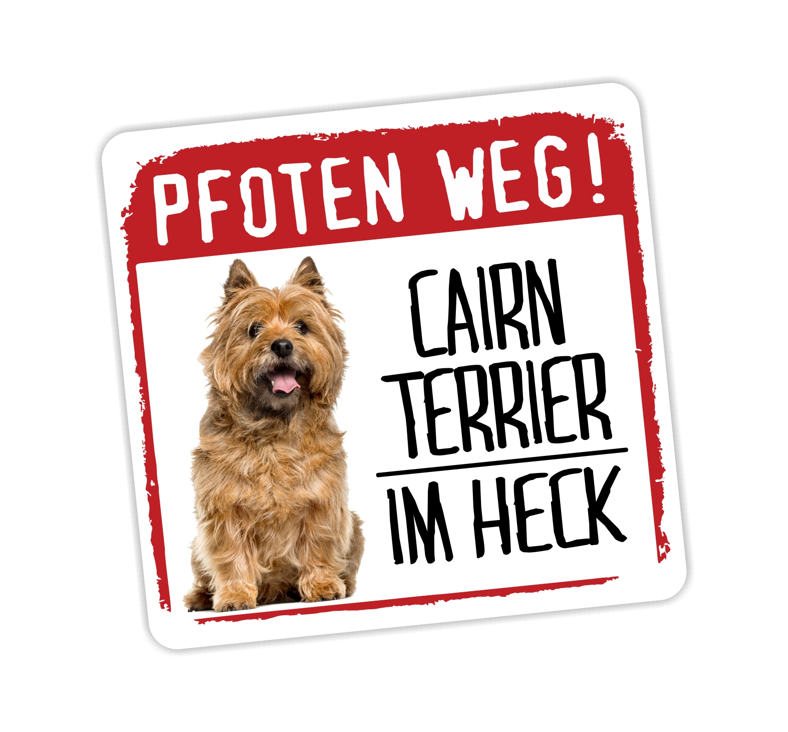 Cairn Terrier 1 Kern Pfoten weg  Aufkleber Digitaldruck Motiv by SIVIWONDER