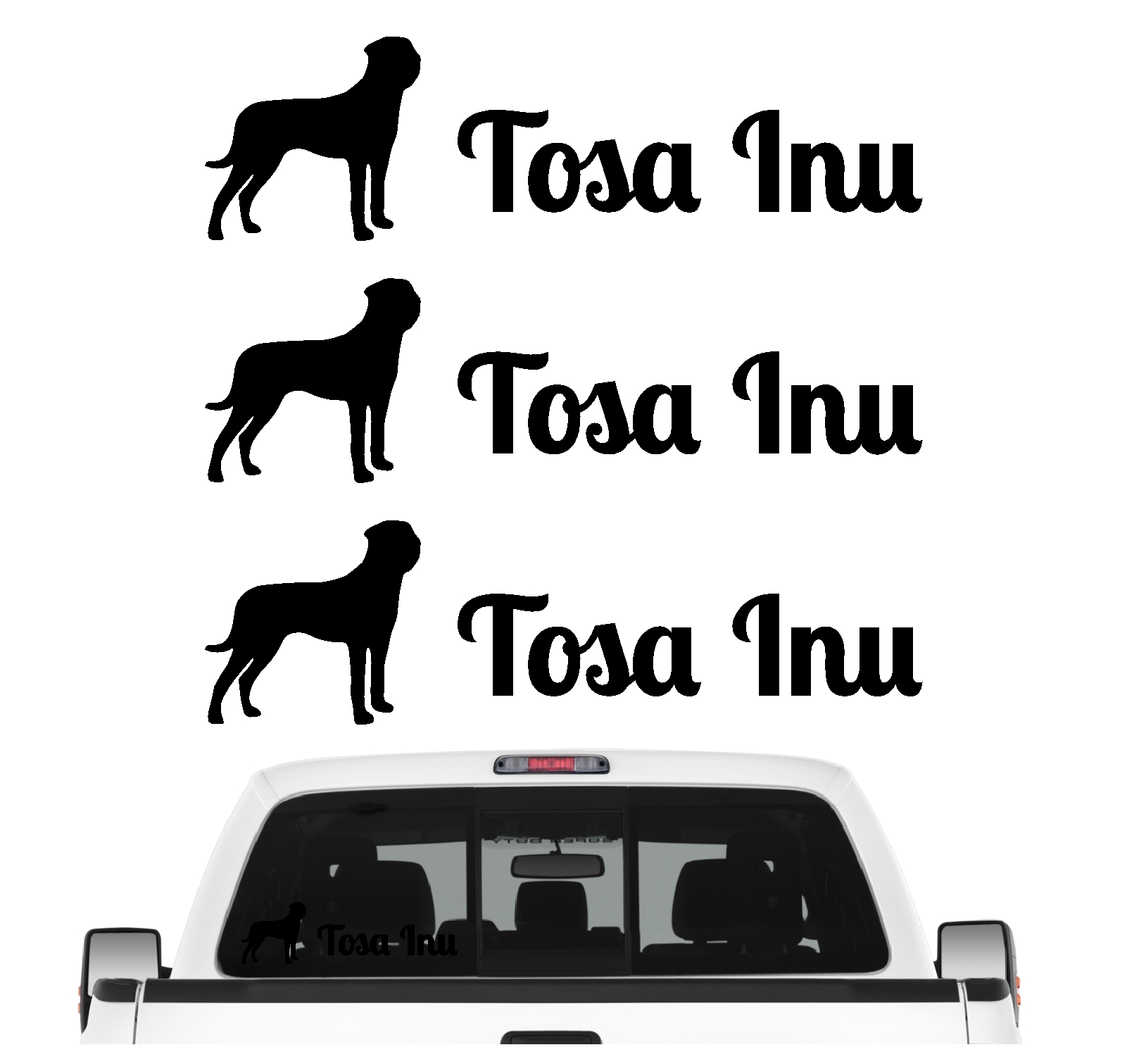 Tosa Inu Japan Ken Mastiff Tōken Dog 3er Set  AUTOAUFKLEBER Aufkleber Hunde Hundemotiv by SIVIWONDER