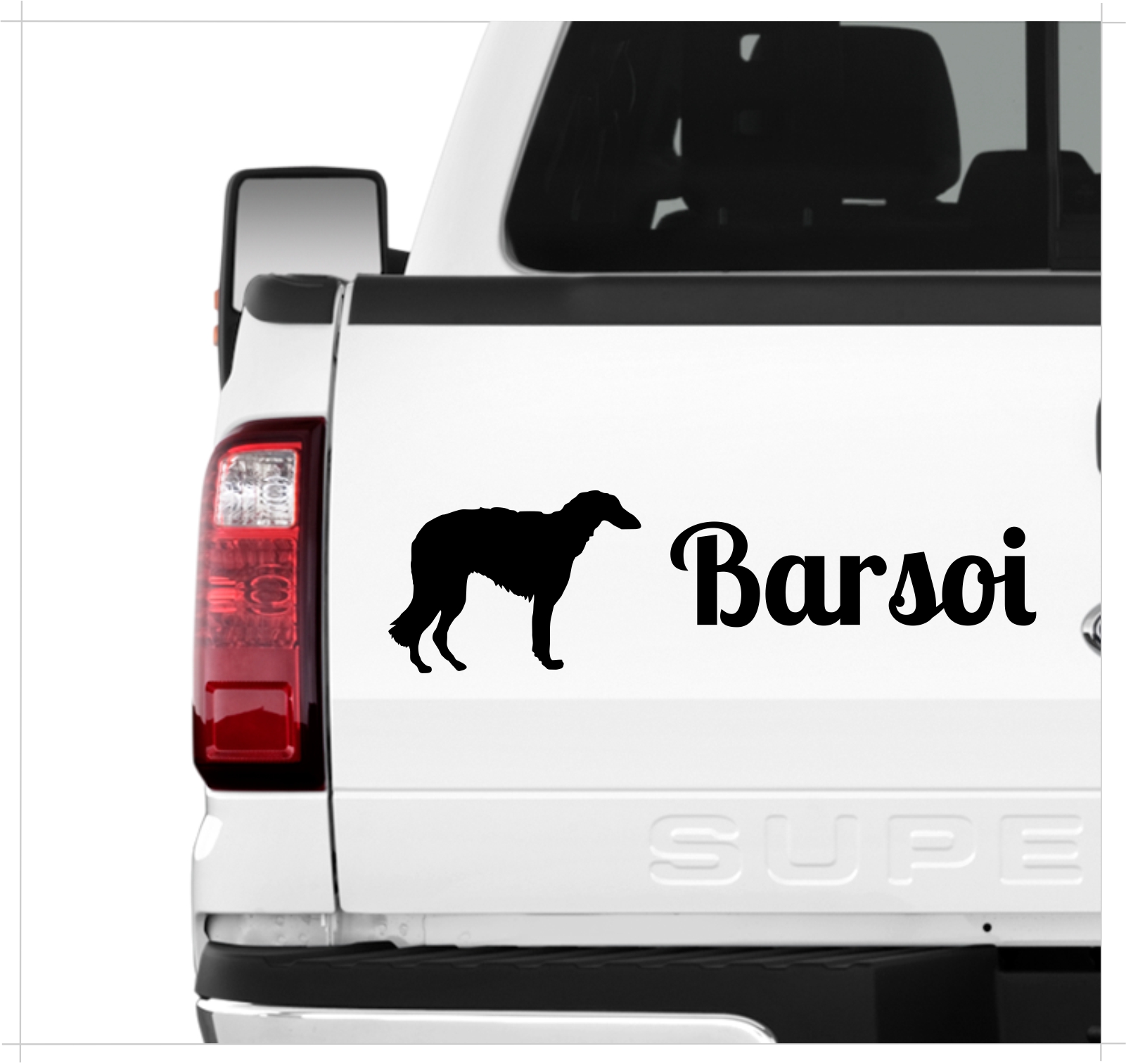 Barsoi Borzoi Russischer Windhund Russian Wolfhound Dog 3er Set  AUTOAUFKLEBER Aufkleber Hunde Hundemotiv by SIVIWONDER