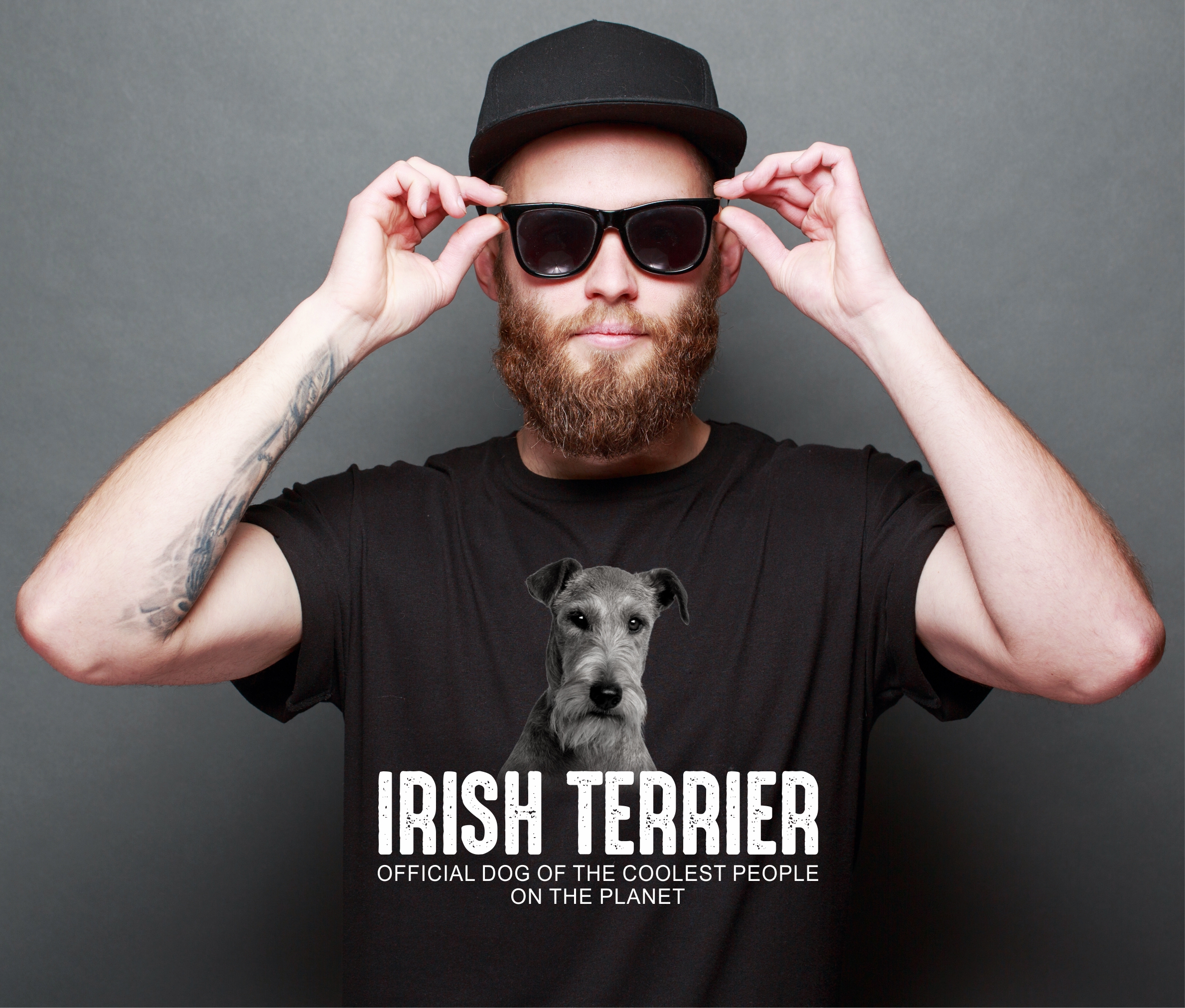 Irish Terrier roter Teufel der rote Ire  Dog cool Leute lustig Shirt T-Shirt Hundemotiv Siviwonder
