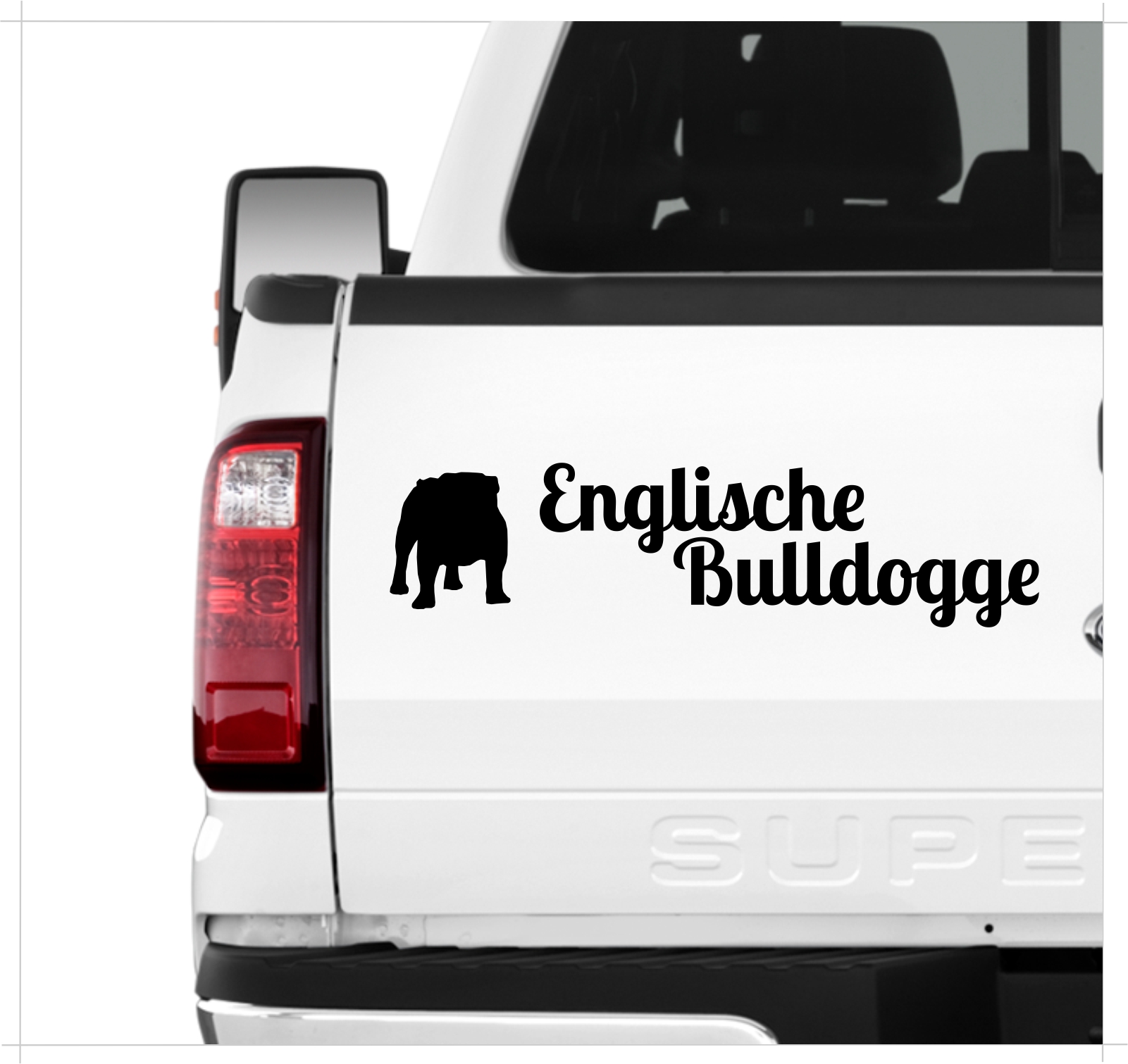 Englische Bulldogge Bully English Bulldog  Dog 3er Set  AUTOAUFKLEBER Aufkleber Hunde Hundemotiv by SIVIWONDER