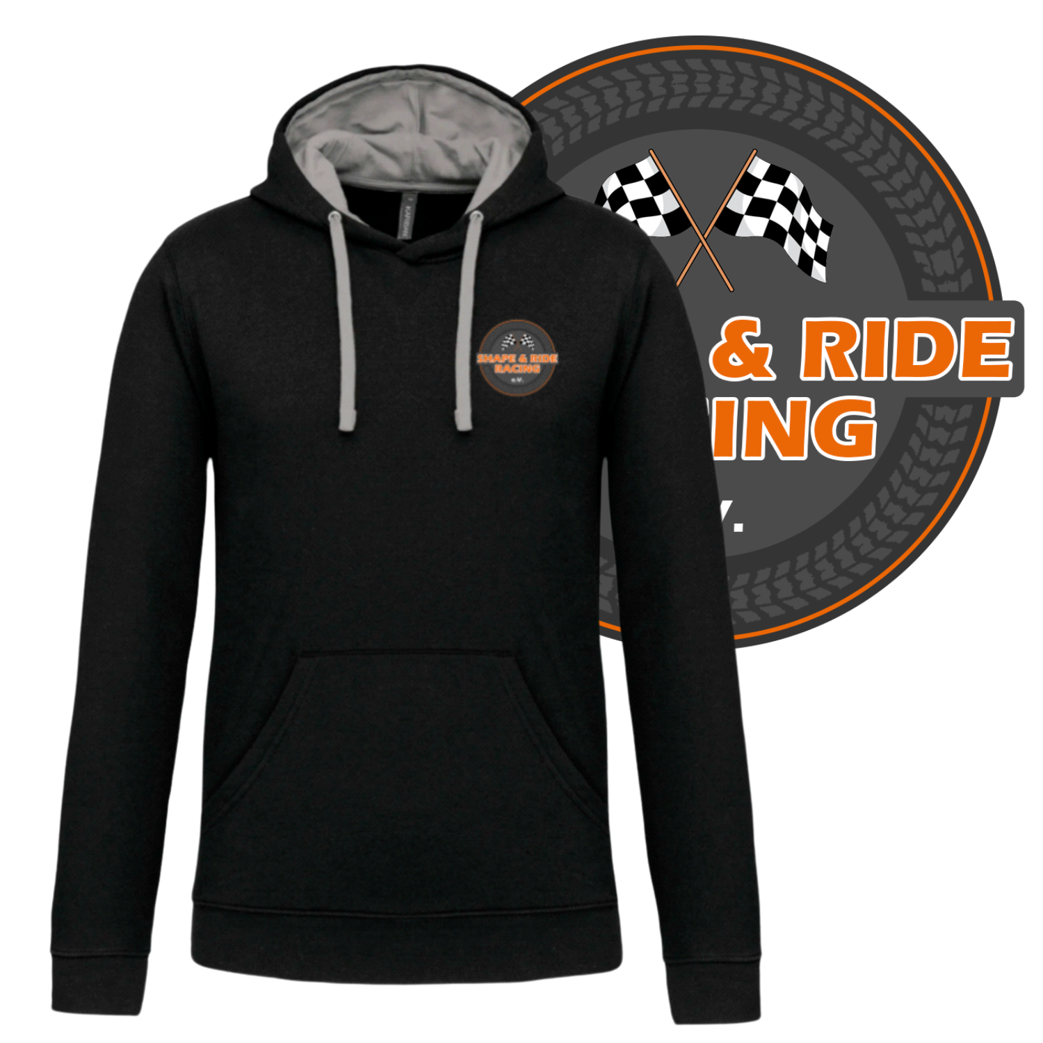 Shape and Ride Hoodie Racing Kapuzenpullover Männer
