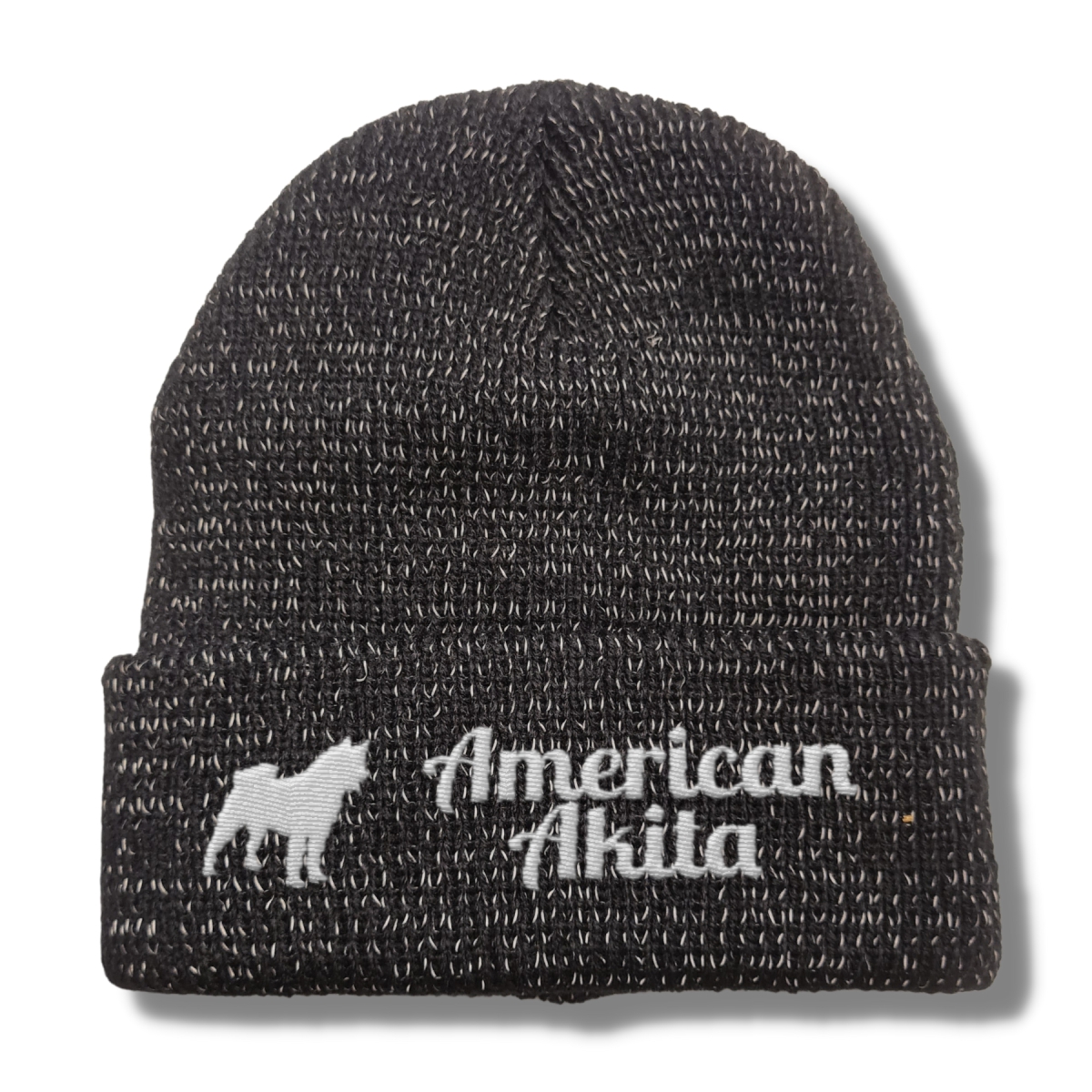 American Akita reflektierende Mütze Stickerei Hund Winter Strickmütze reflex Beanie warm