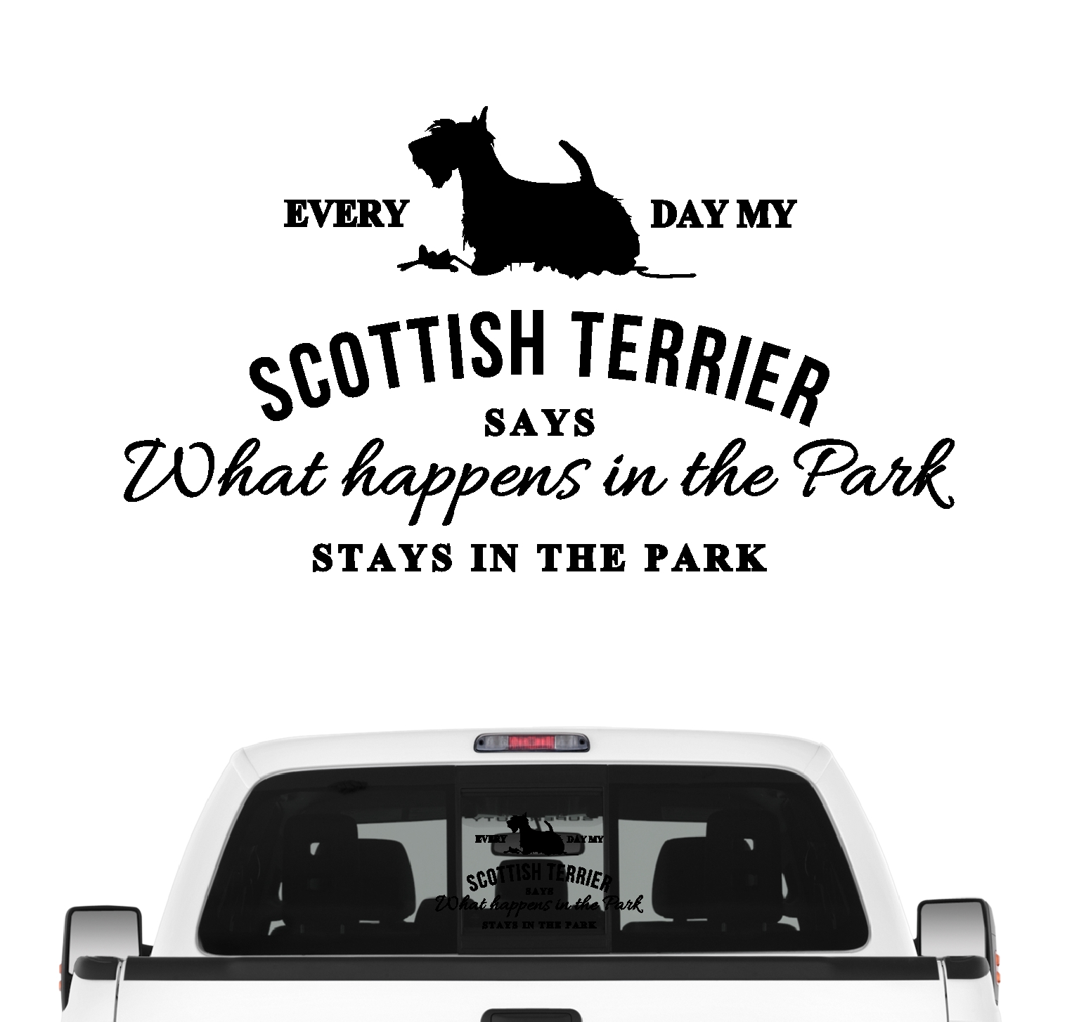 Scottish Terrier Vintage Hundeaufkleber Hundemotiv Auto Folie Scottie Aberdeen