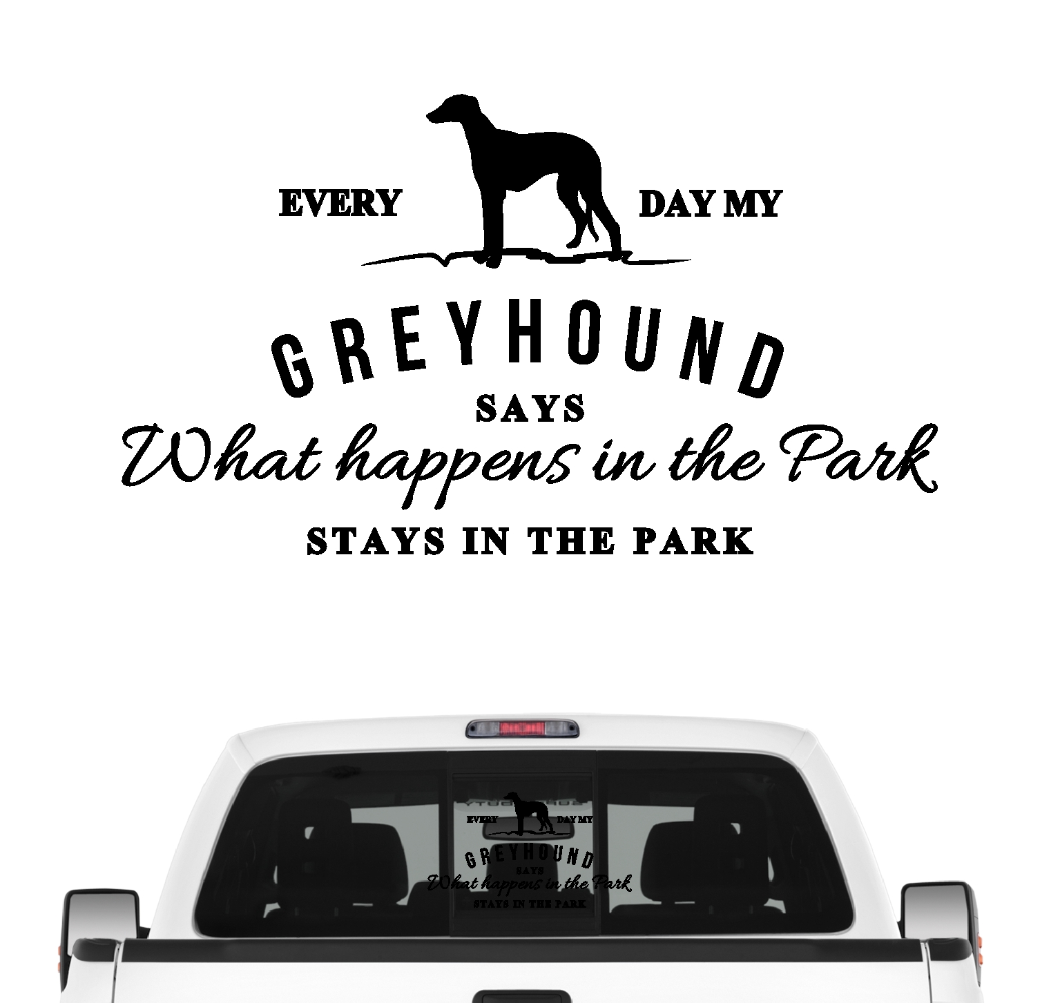 Greyhound Vintage Hundeaufkleber Hundemotiv Folie Windhund Grey