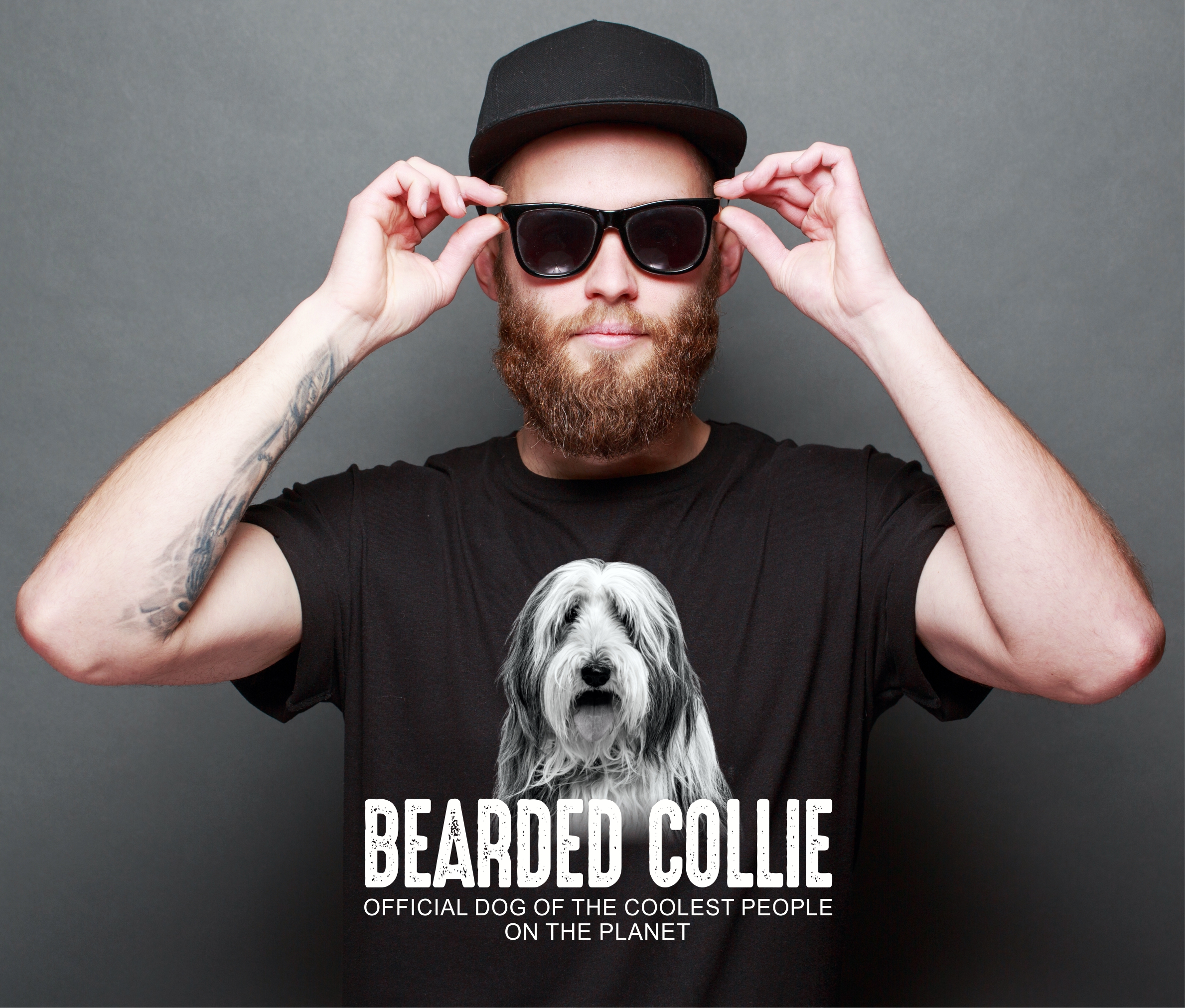 Bearded Collie Beardie Argle Bargle Highland Collie Dog cool Leute lustig Shirt T-Shirt Hundemotiv Siviwonder