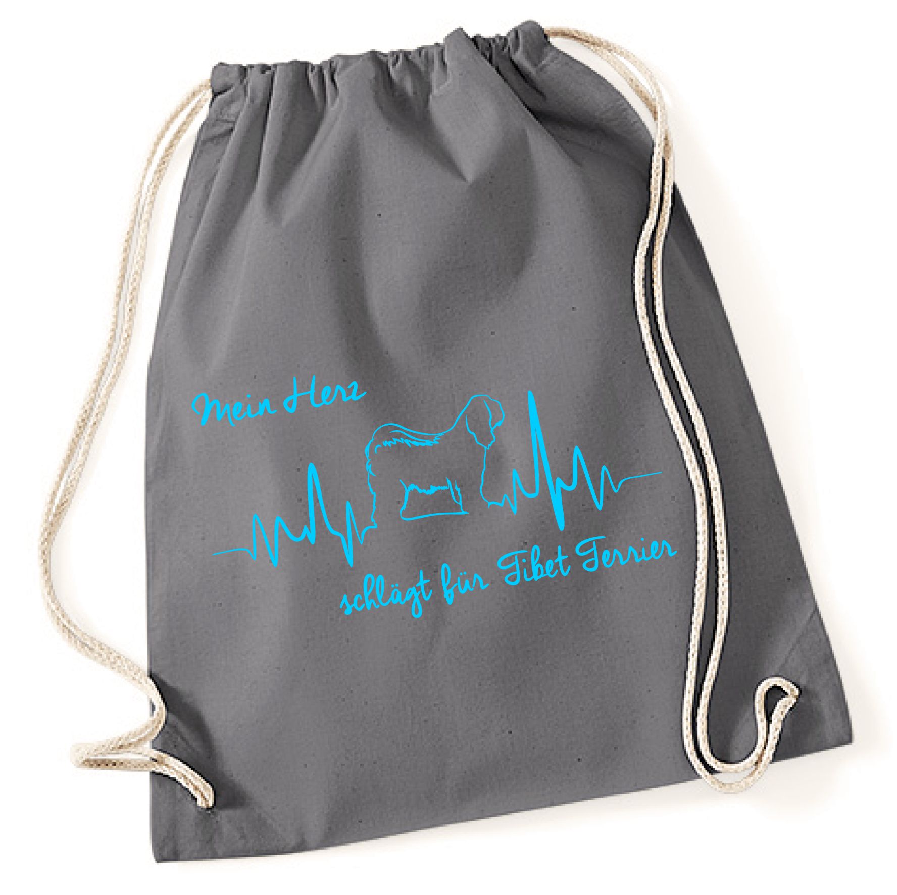 TIBET TERRIER TURNBEUTEL HEARTBEAT EKG by SIVIWONDER