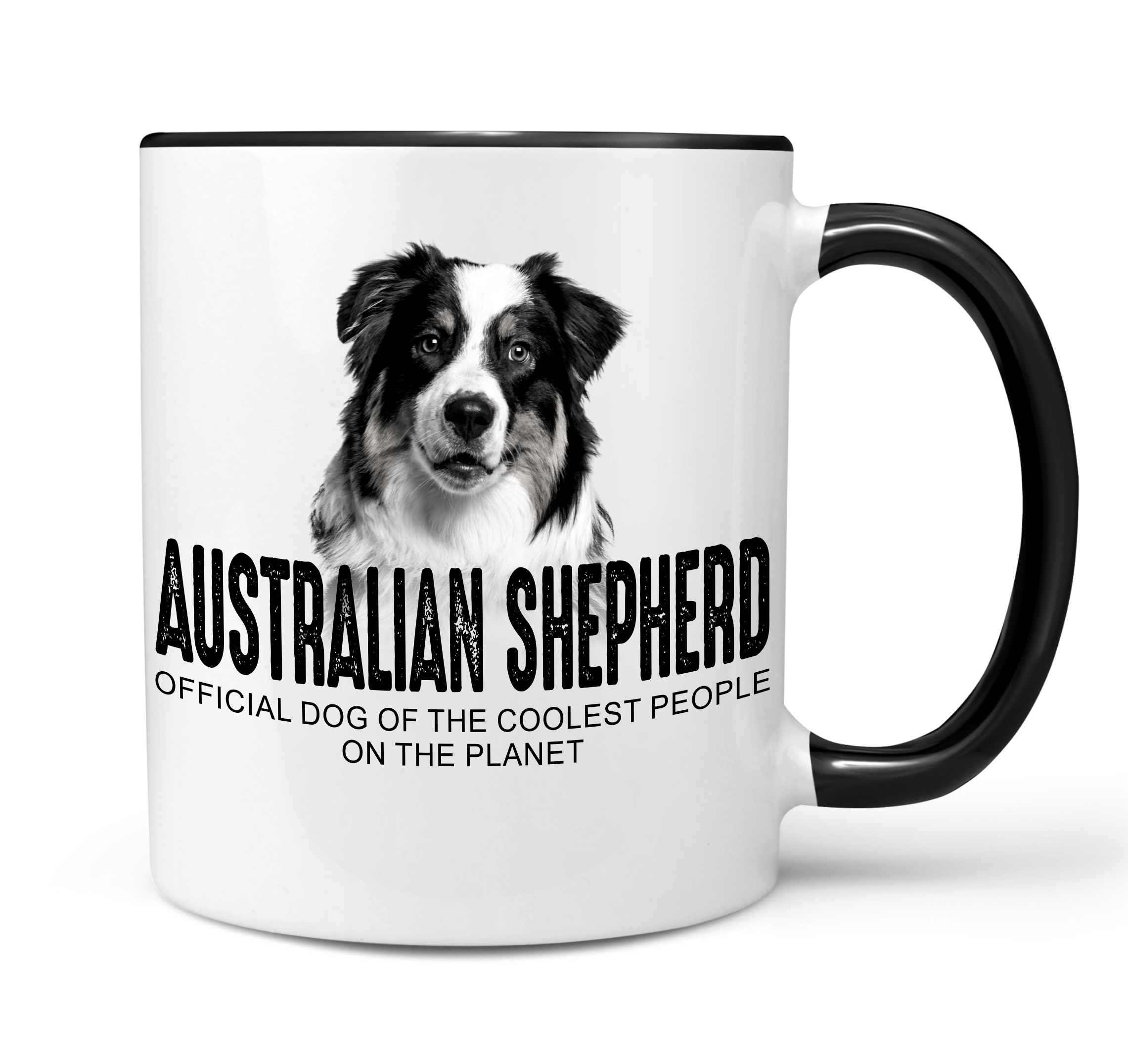 Australian Shepherd Aussie Australischer Schäferhund red tri Dog cool Leute lustig Dog Tasse Kaffeetasse Kaffeebecher happy Design by Siviwonder