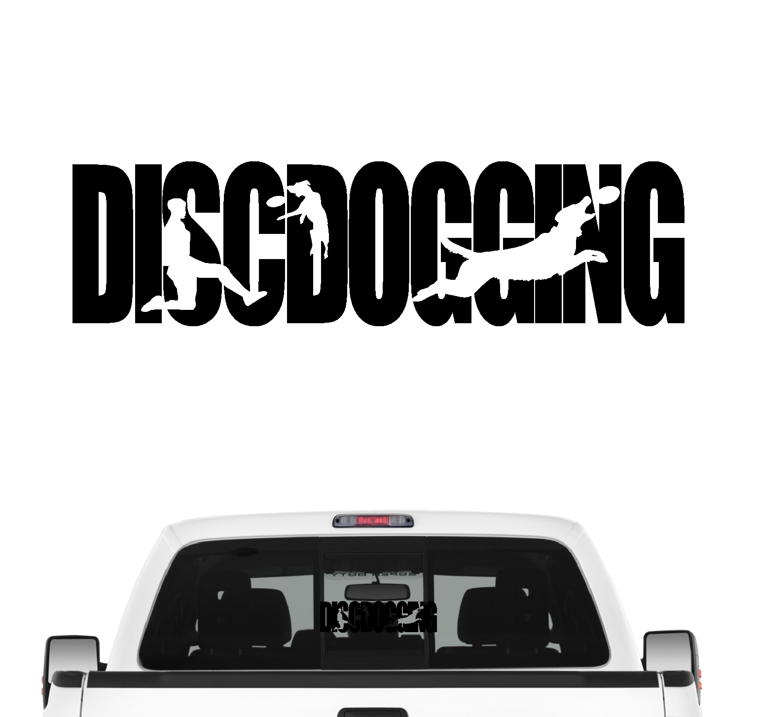 Discdogging Hundesport Autoaufkleber Hund Folie Aufkleber Dog Frisbee