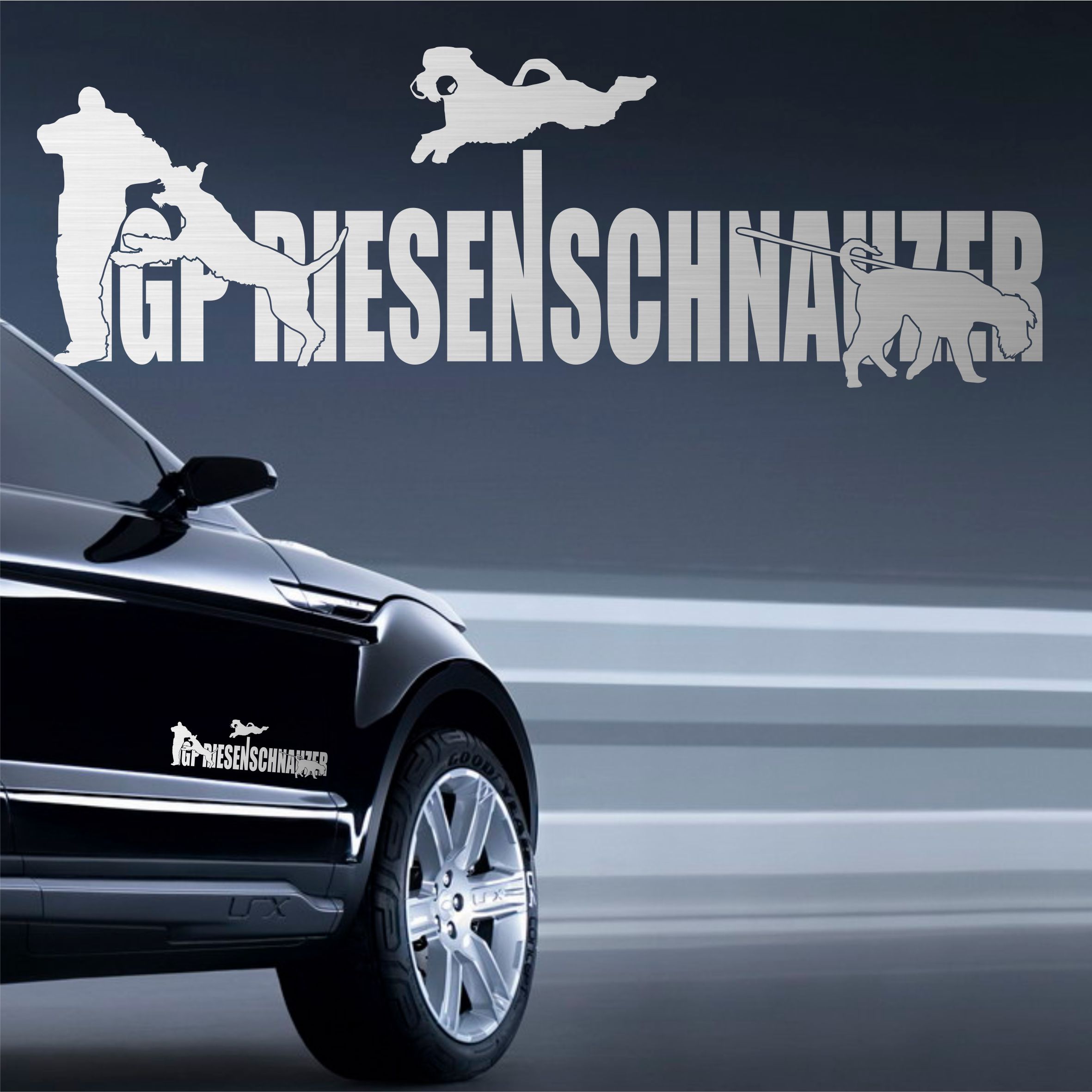 Aufkleber Hundemotiv Rasse IGP IPO Begleithund Prüfung Internationale Prüfungsordnung Gebrauchshudeprüfung Fährte Schutzdi