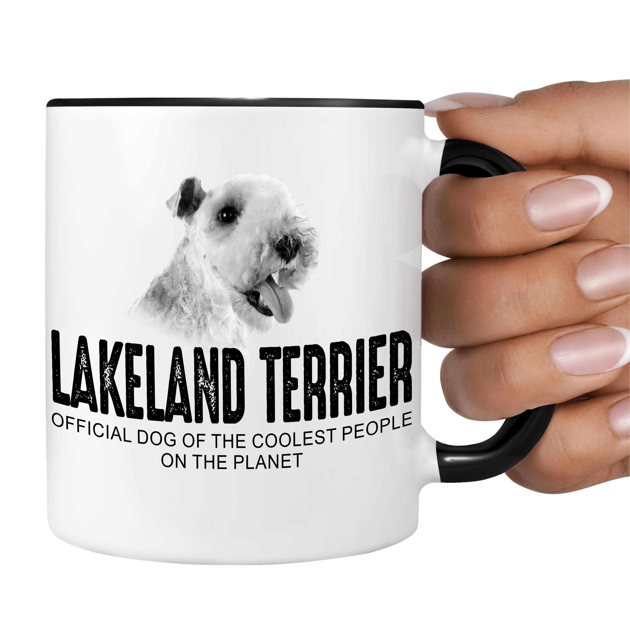 Lakeland Terrier Patterdale Terrier  Dog Tasse Kaffeetasse Kaffeebecher happy Design by Siviwonder