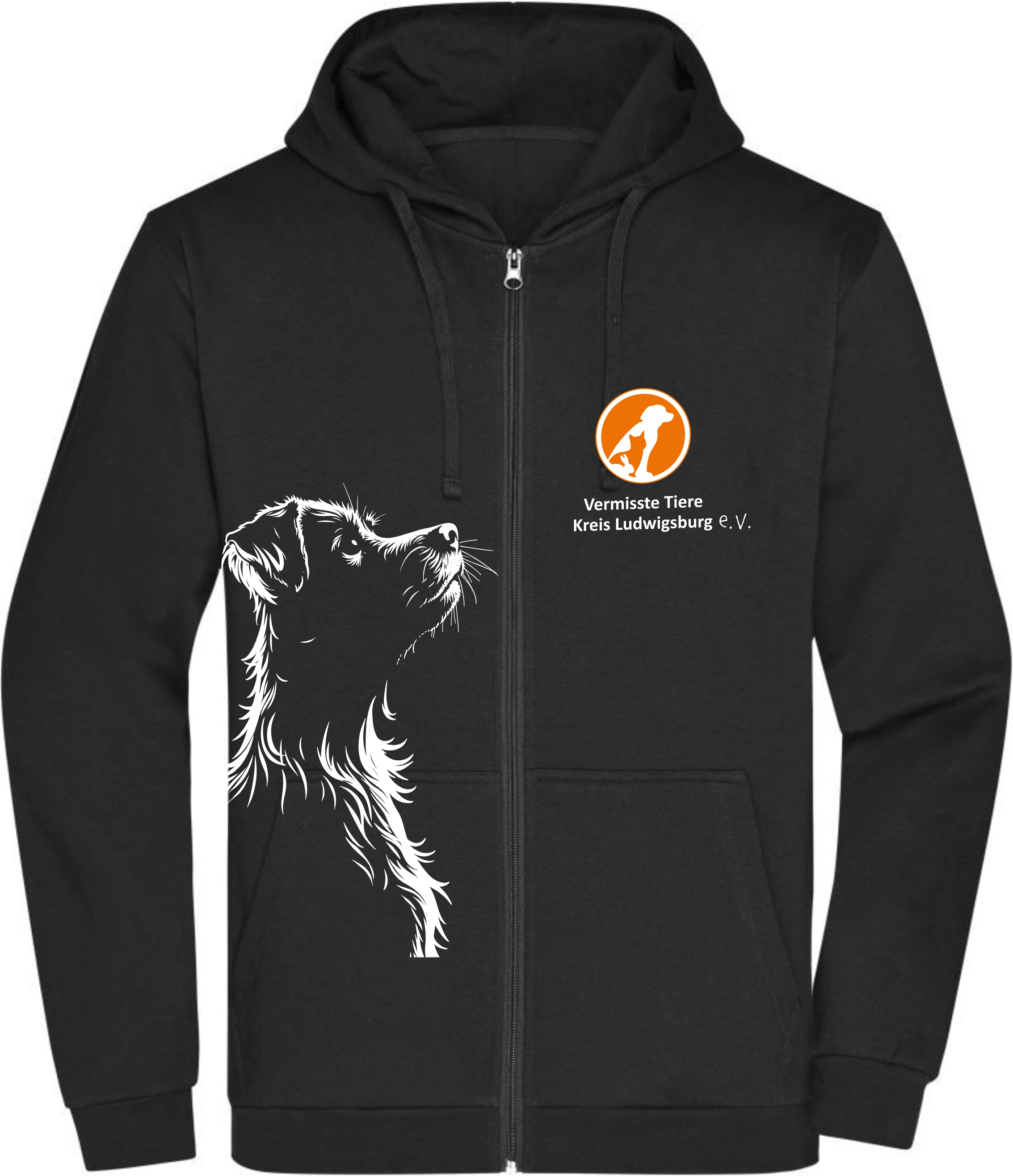 Vermisste Tiere Kreis Ludwigsburg Sweatjacke Hooded Jacket Unisex