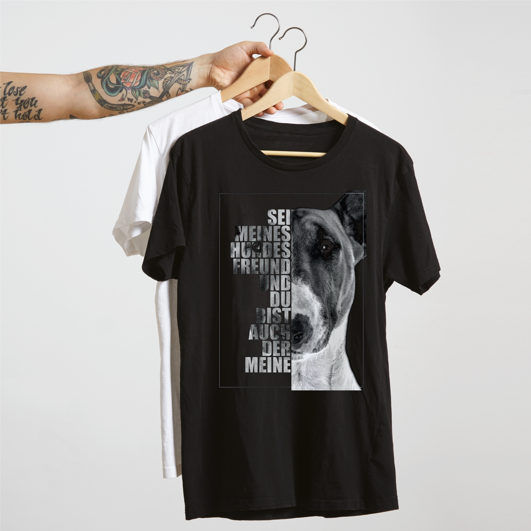 Bullterrier Unisex T-Shirt Face Hundemotiv Bully Bull Terrier Gladiator