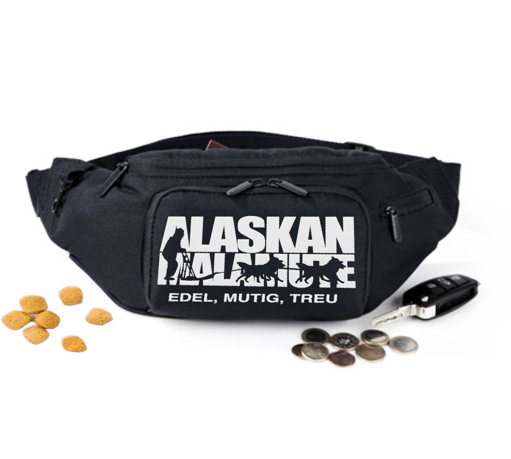 Alaskan Malamute Mal Hundesport Gürteltasche Bauchtasche Hund Stickerei