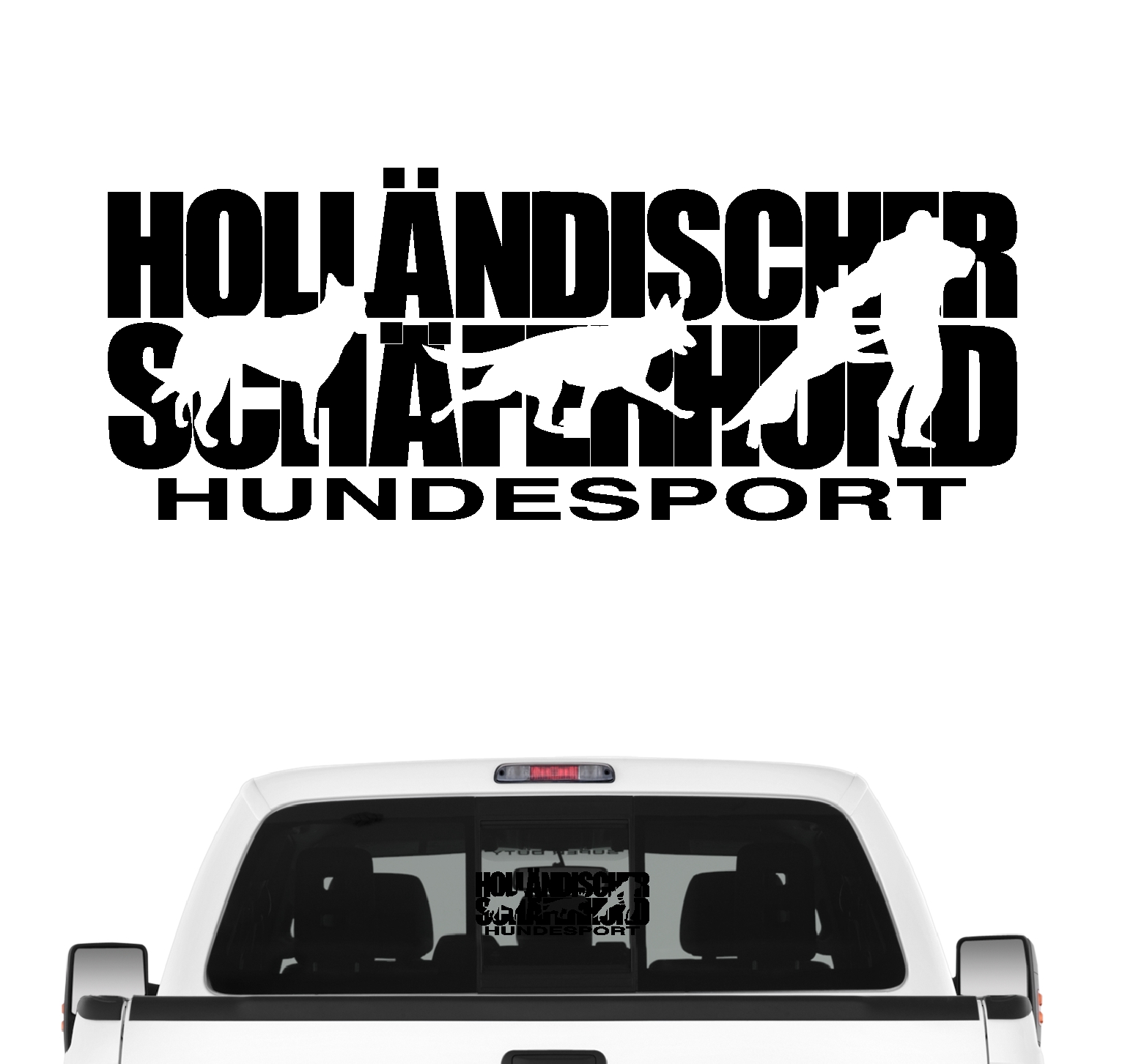 Holländischer Schäferhund Hundesport Autoaufkleber Hund Folie Aufkleber Herder