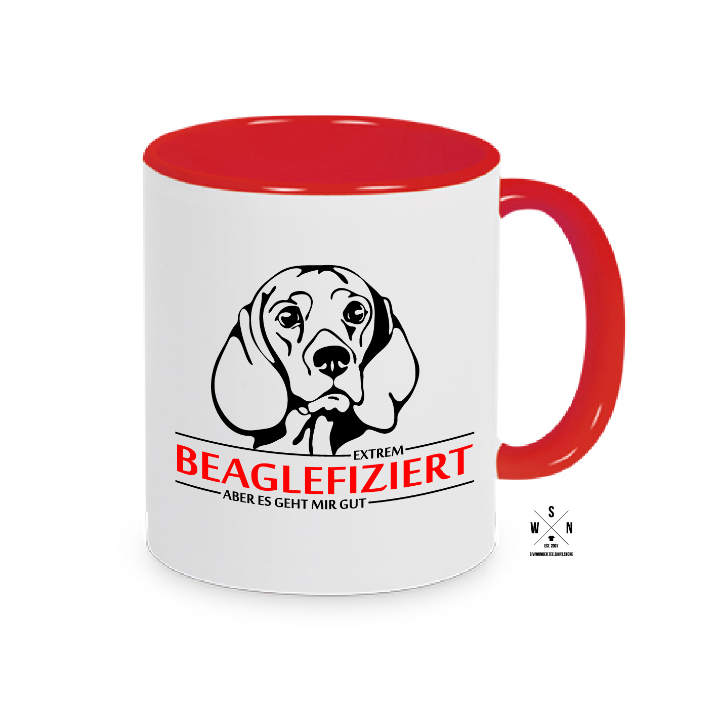 Tasse Kaffebecher INFIZIERT BEAGLE BEAGLEFIZIERT