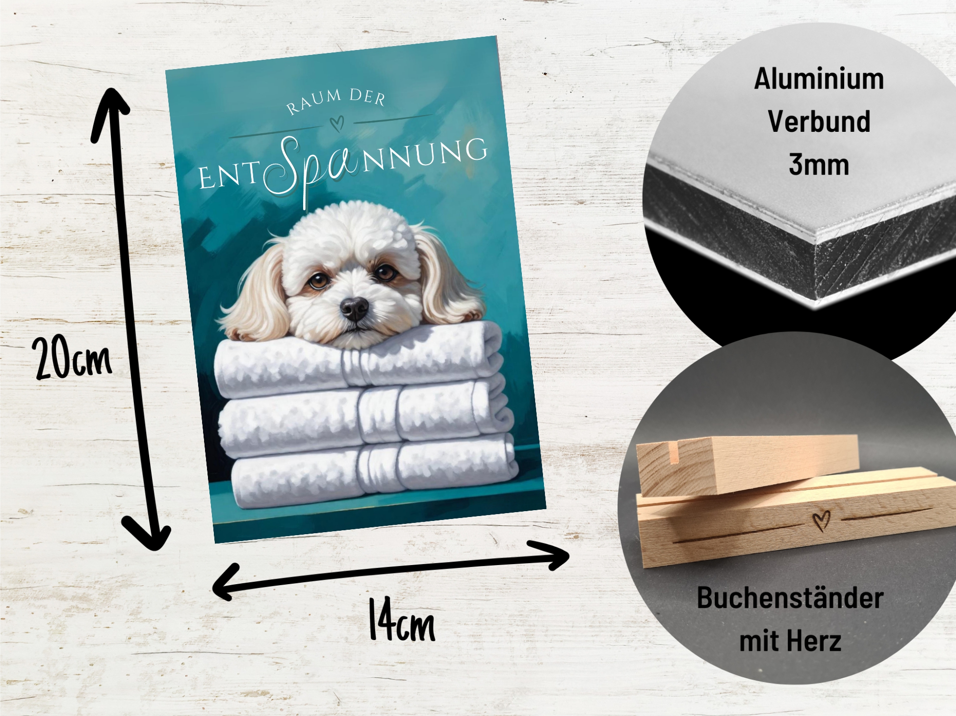 Hundeschild Deko Badezimmer Wellness Malteser Schild Spruch