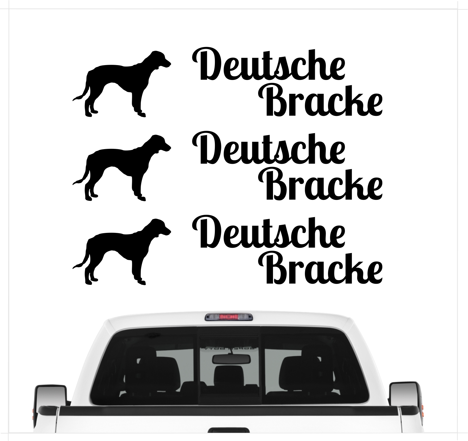 Deutsche Bracke Olper Bracke Bracken Jagdhund Jäger Westfälische Bracke Dog 3er Set  AUTOAUFKLEBER Aufkleber Hunde Hundemotiv by SIVIWONDER