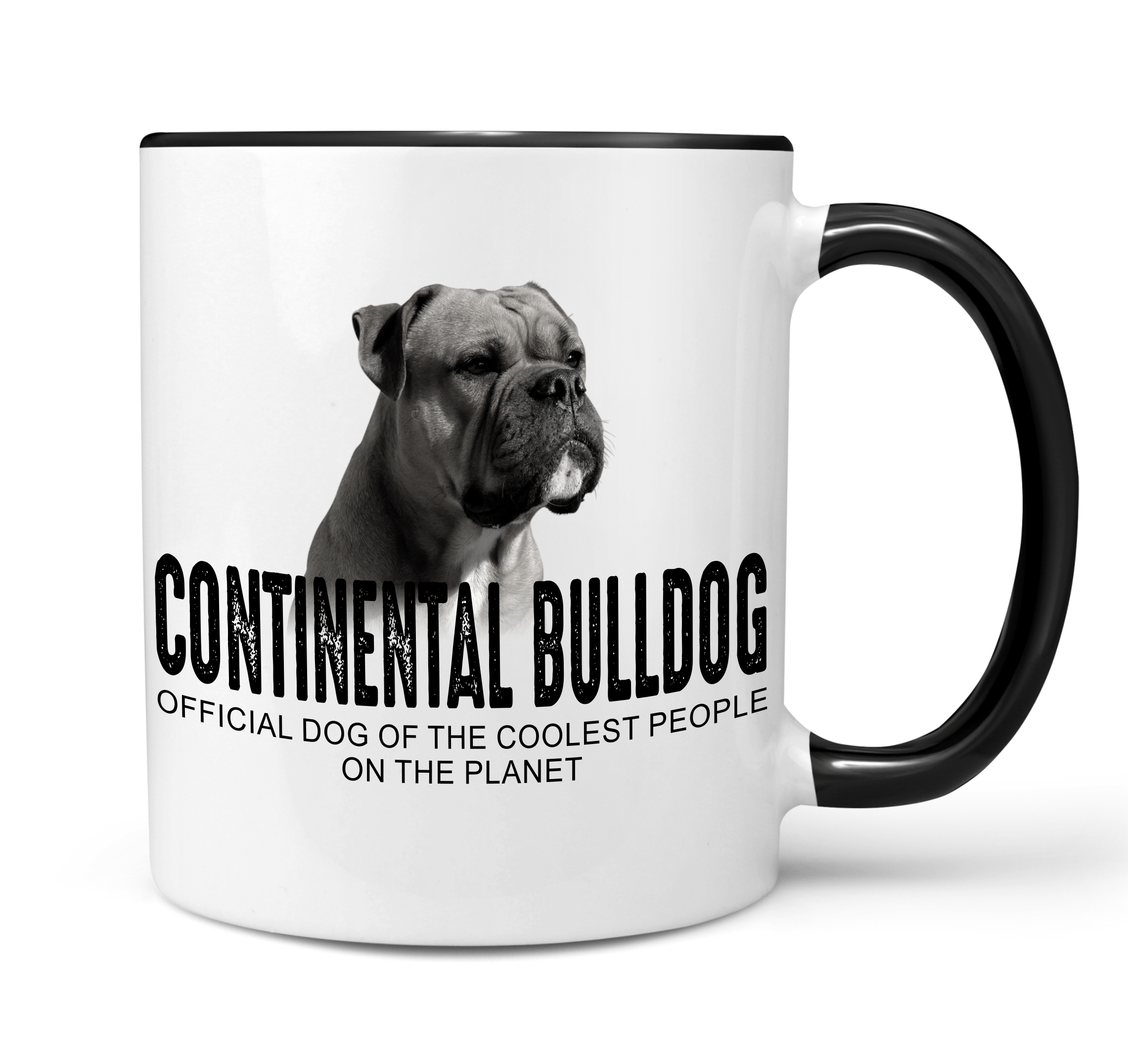 Continental Bulldog Conti Bully Bull Schweiz Dog cool Leute lustig Dog Tasse Kaffeetasse Kaffeebecher happy Design by Siviwonder