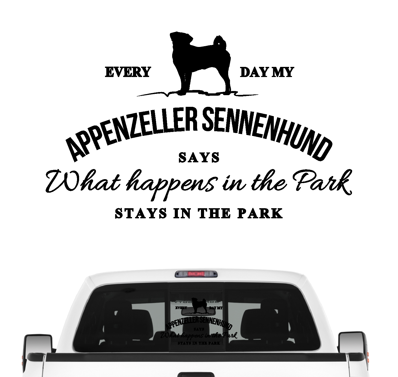 Appenzeller Sennenhund Aufkleber Vintage Hundeaufkleber Hundemotiv Folie Sennen Hund Schweiz