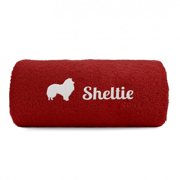 Sheltie Pfoten Hundemotiv Stickerei Deluxe