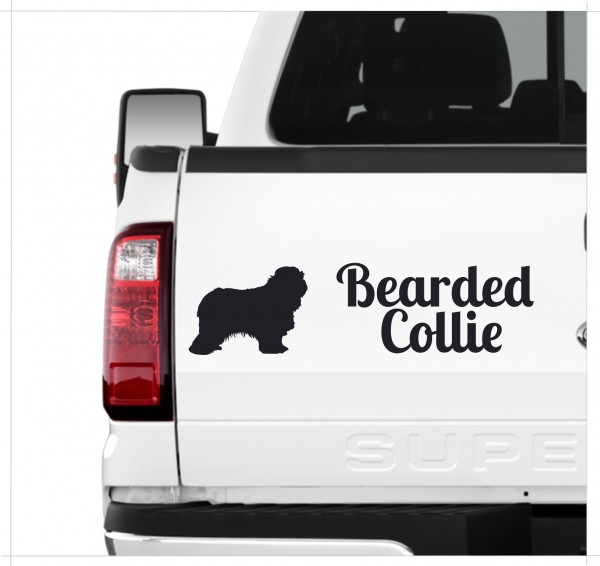 Bearded Collie Beardie Argle Bargle Highland Collie Dog 3er Set AUTOAUFKLEBER Aufkleber Hunde Hundemotiv by SIVIWONDER