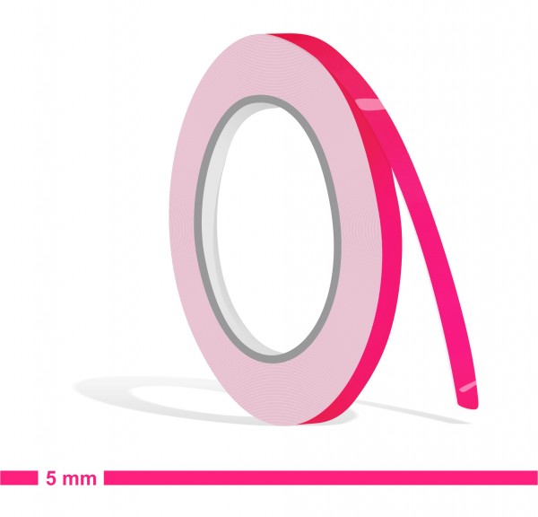 Zierstreifen neon pink - neongpink fluor in in 10 m Länge für Auto Boot Klebeband Dekorstreifen Tuningstreifen Autofolie Siviwonder