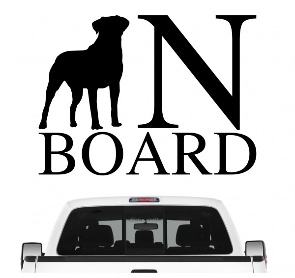 Rottweiler Board Auto Aufkleber Hund Folie Wandtattoo Tattoo Sticker Rottie Rotty Rott